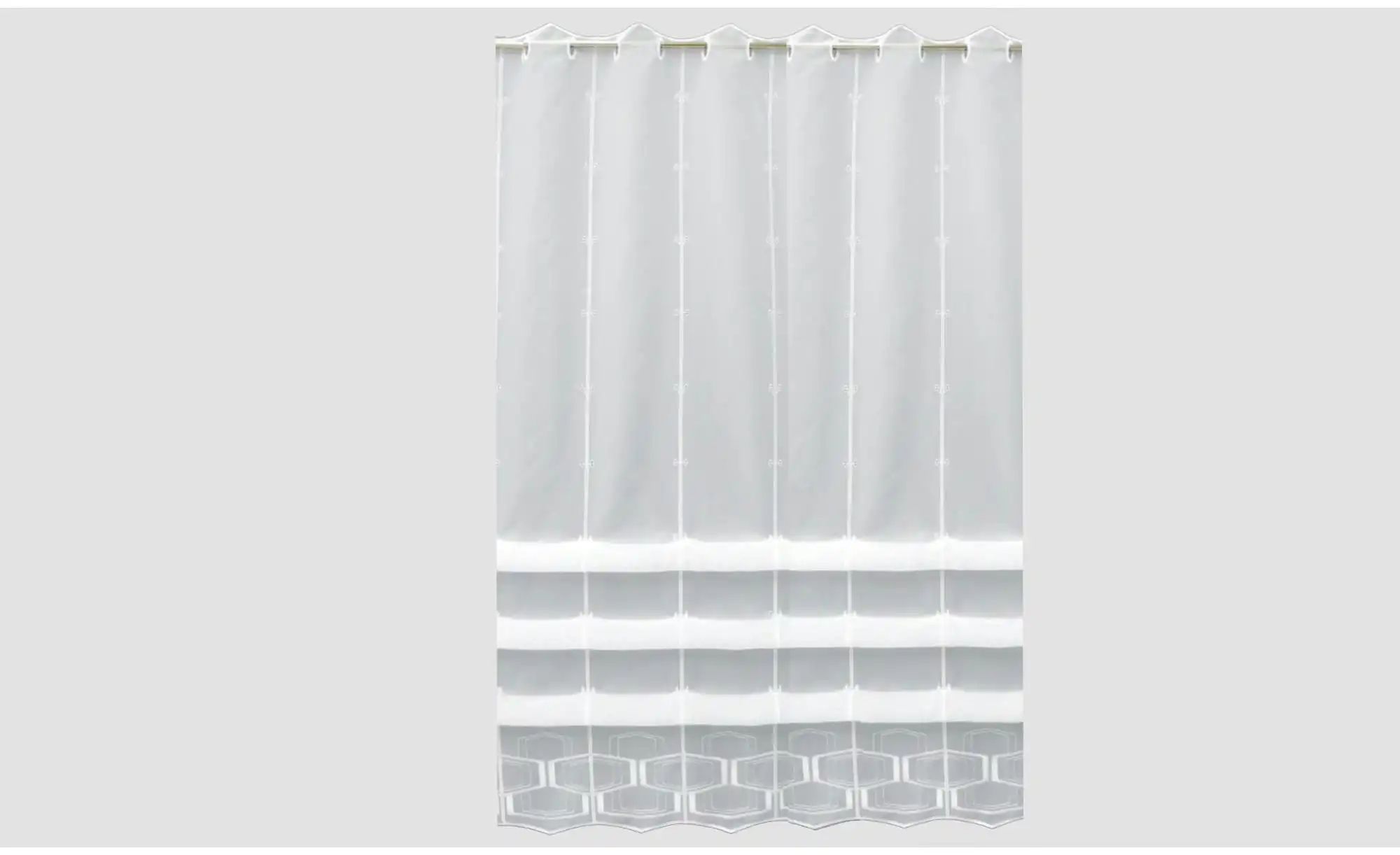 FLORENTINA Scheibengardine   ¦ weiß ¦ Synthetik ¦ Maße (cm): B: 96 H: 175 G günstig online kaufen