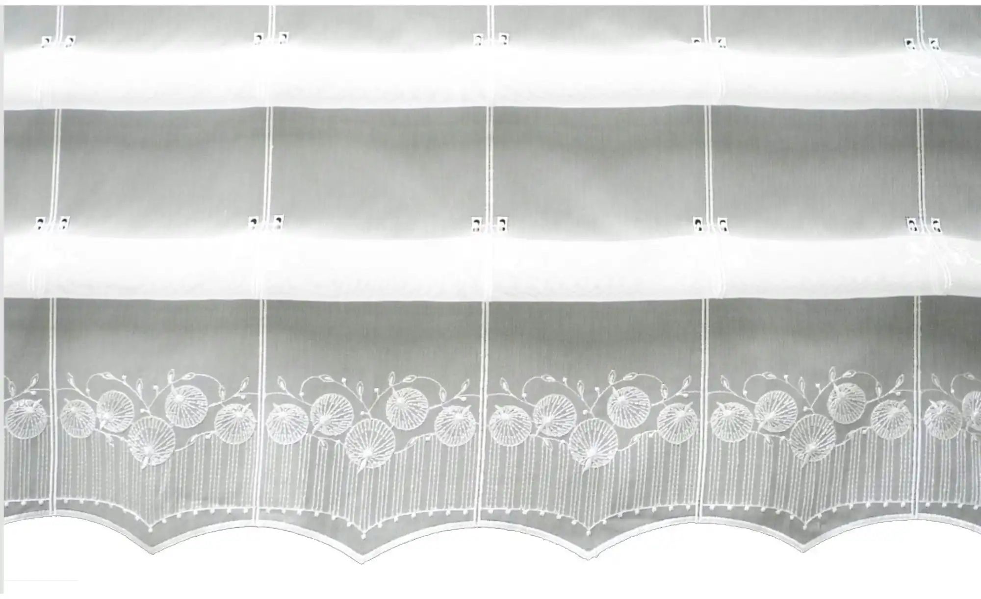 FLORENTINA Scheibengardine   ¦ weiß ¦ Synthetik ¦ Maße (cm): B: 80 H: 175 G günstig online kaufen