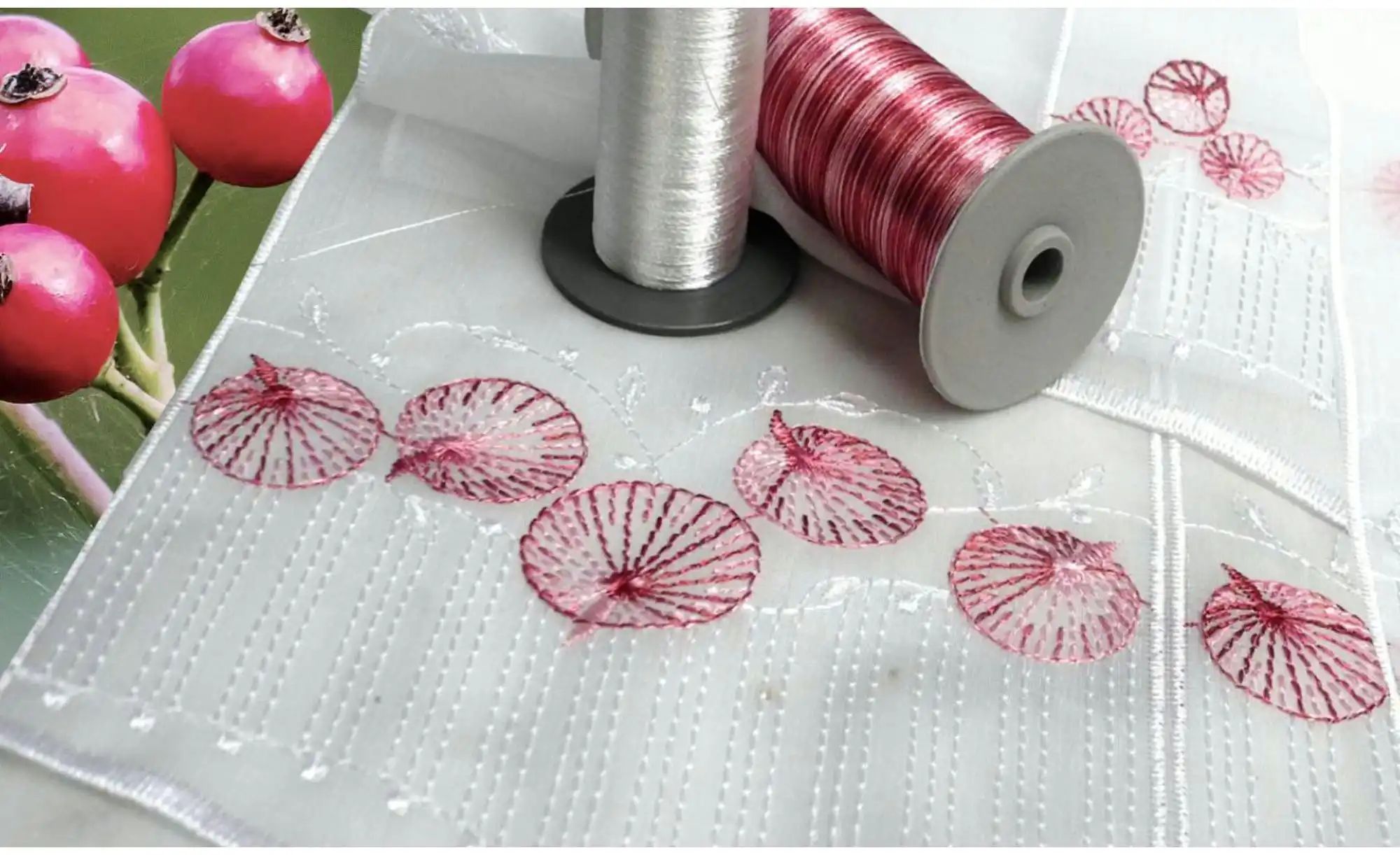 Thumbnail - FLORENTINA Scheibengardine ¦ rosa/pink ¦ Synthetik ¦ Maße (cm): B: 144 H: 30 Gardinen & Rollos > Gardinen & Vorhänge >...