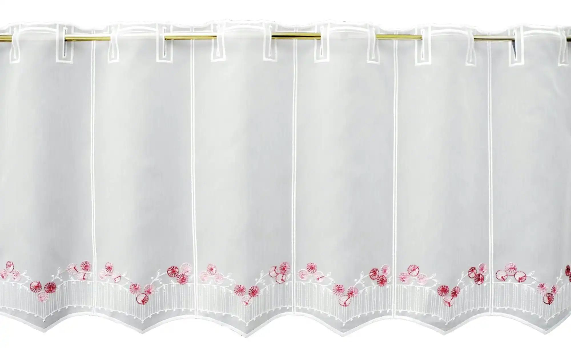 FLORENTINA Scheibengardine   ¦ rosa/pink ¦ Synthetik ¦ Maße (cm): B: 144 H: günstig online kaufen