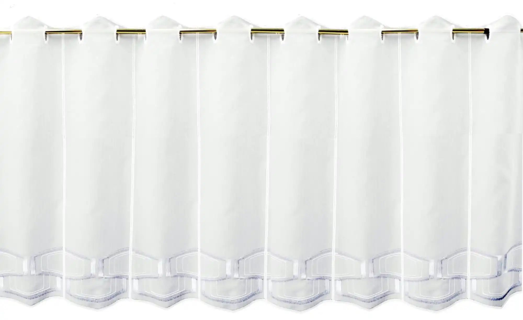 FLORENTINA Scheibengardine   ¦ blau ¦ Synthetik ¦ Maße (cm): B: 144 H: 62 G günstig online kaufen