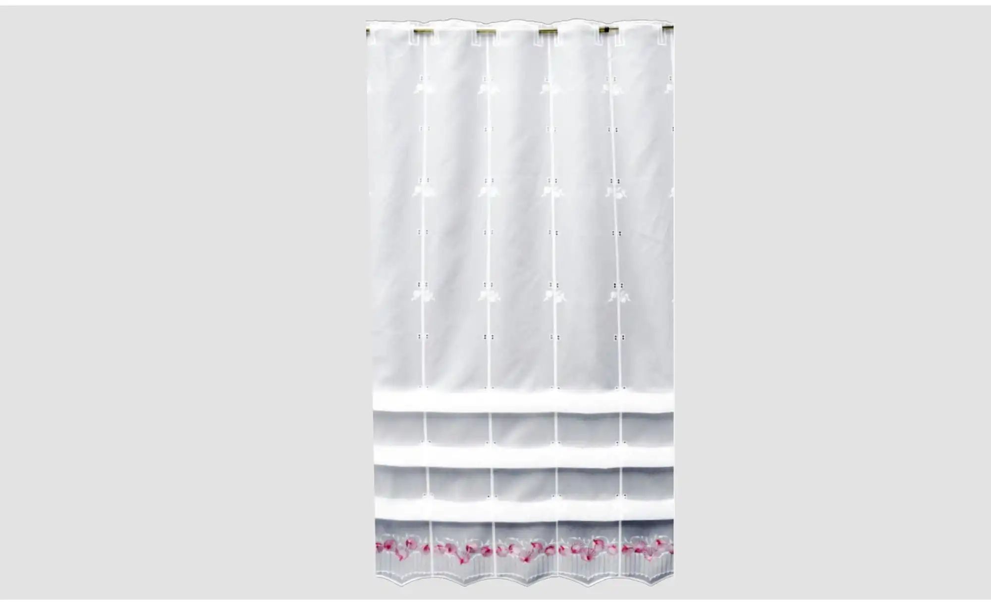 FLORENTINA Scheibengardine   ¦ rosa/pink ¦ Synthetik ¦ Maße (cm): B: 80 H: günstig online kaufen