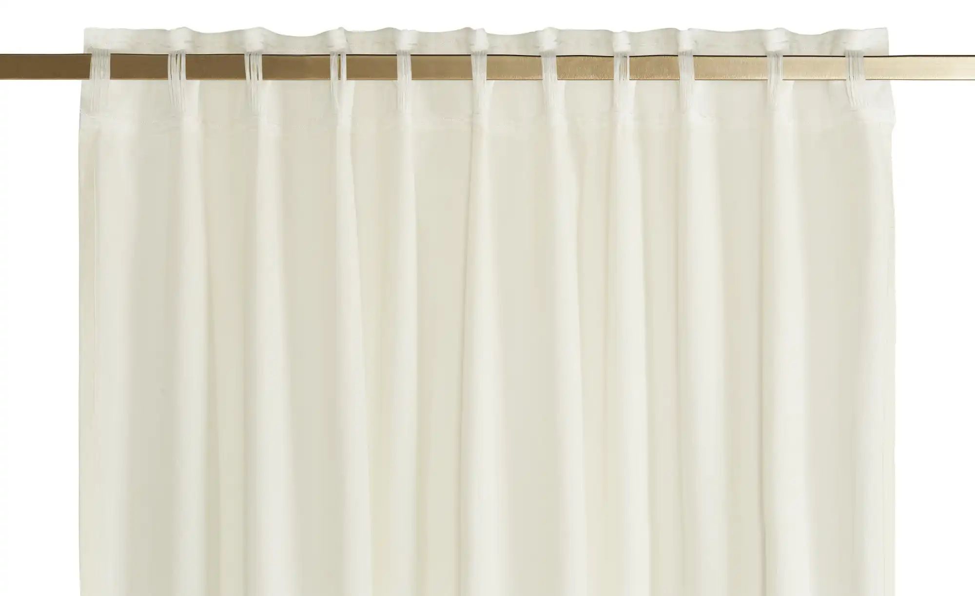 Como Green Vorhang  Cora ¦ weiß ¦ Baumwolle ¦ Maße (cm): B: 140 Gardinen & günstig online kaufen