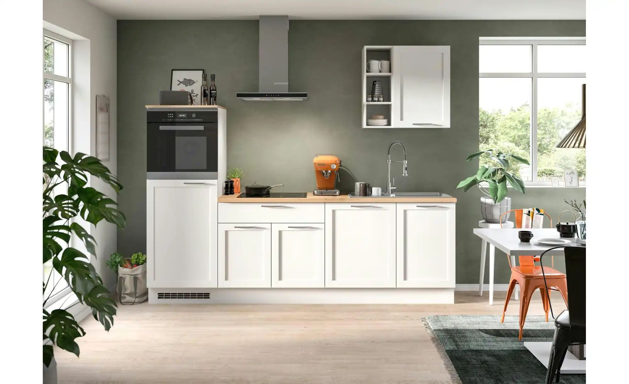 Thumbnail - Küchenzeile  Miller ¦ weiß ¦ Maße (cm): B: 260 H: 60 Küchen-online > Küchenblöcke ohne E-Geräte - Höffner