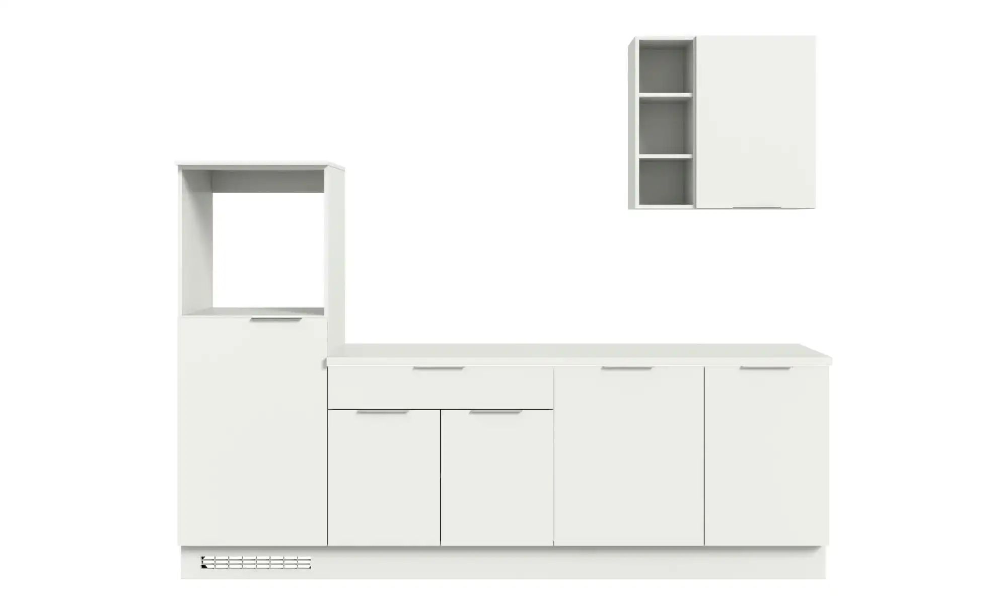 Küchenzeile  Miller ¦ weiß ¦ Maße (cm): B: 260 H: 60 Küchen-online > Küchen günstig online kaufen