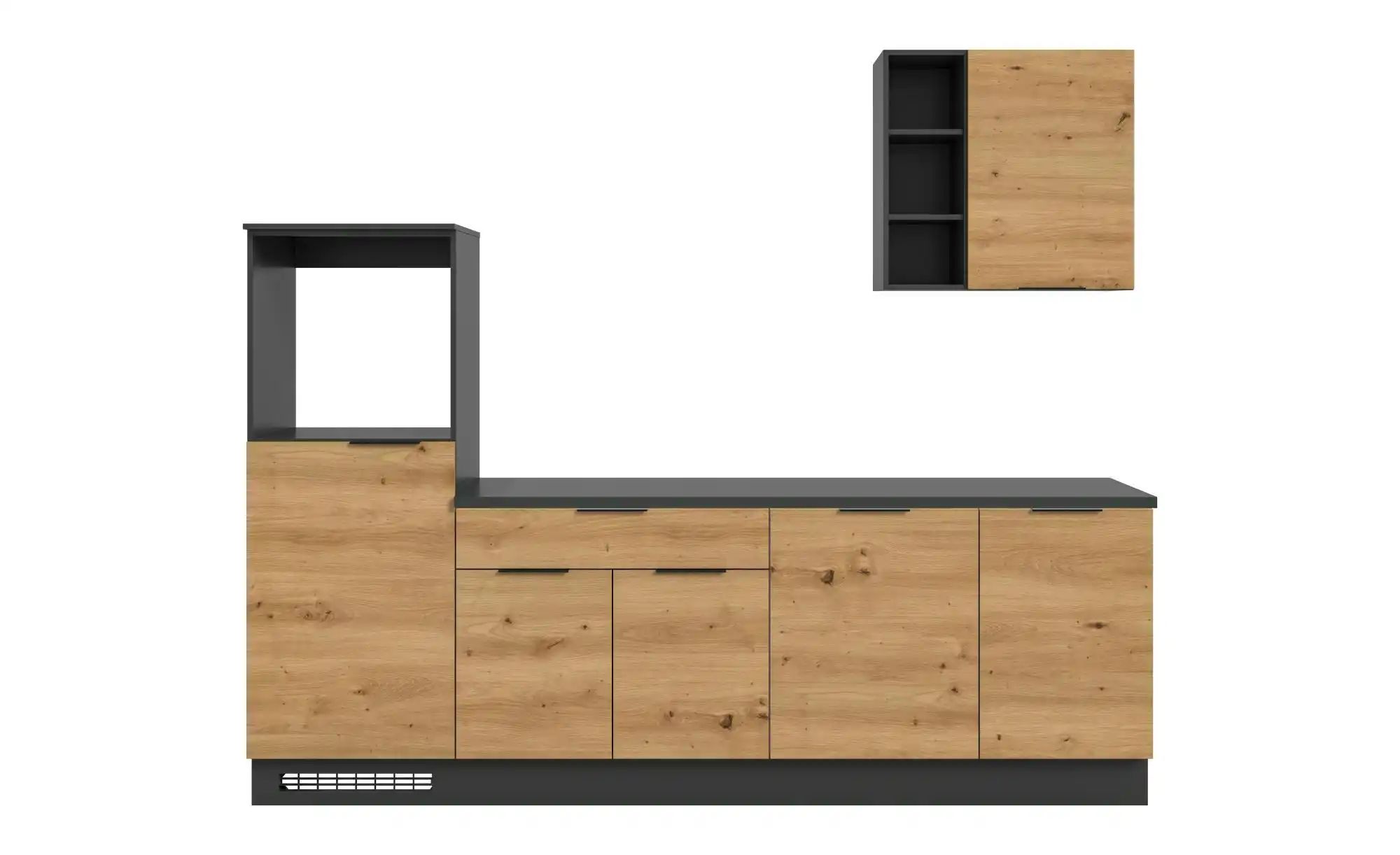 Küchenzeile  Miller ¦ schwarz ¦ Maße (cm): B: 260 H: 60 Küchen-online > Küc günstig online kaufen