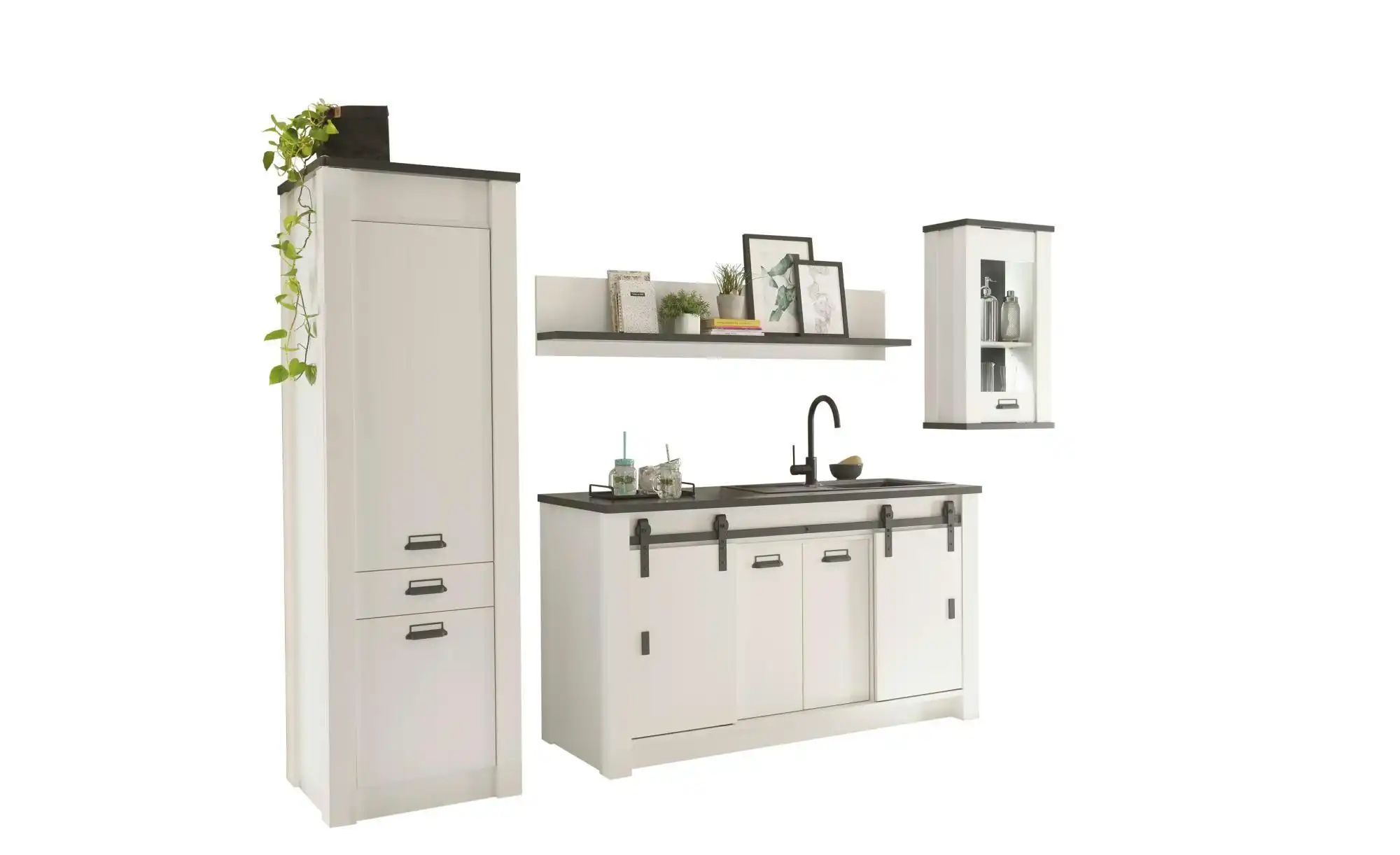 Küchenzeile 4-teilig mit soft-close Funktion Sintra ¦ weiß ¦ Maße (cm): B: günstig online kaufen