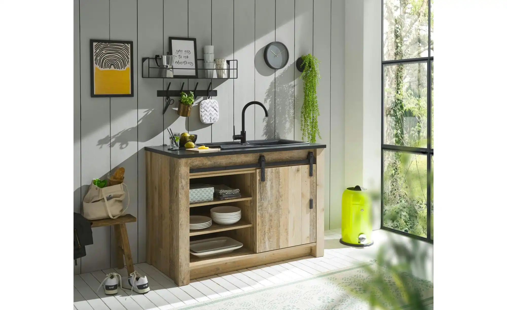Küchenzeile  Sintra ¦ holzfarben ¦ Maße (cm): B: 133 H: 93 Küchen-online > günstig online kaufen