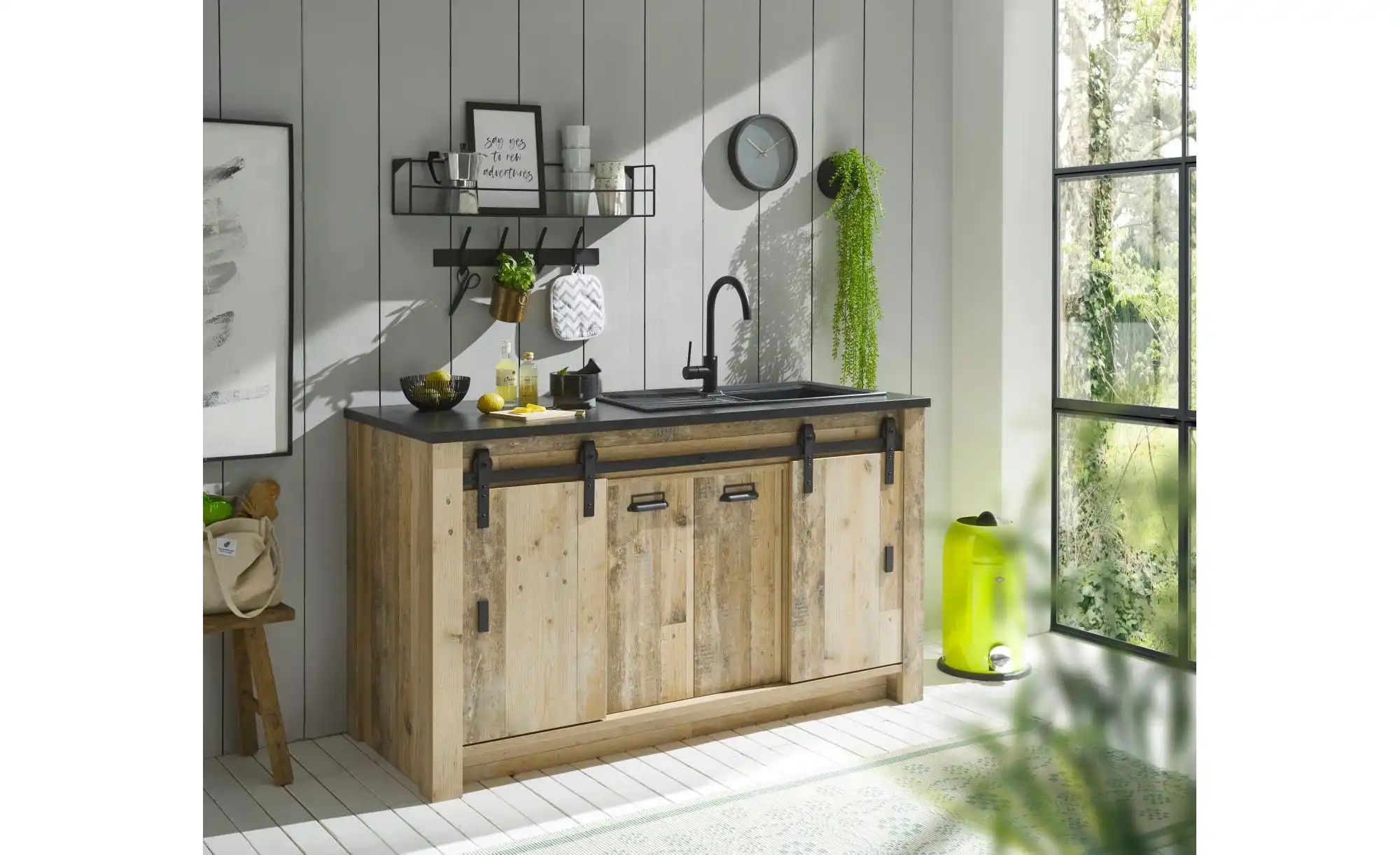 Küchenzeile Set 4-teilig Soft Close Sintra ¦ holzfarben ¦ Maße (cm): B: 161 günstig online kaufen