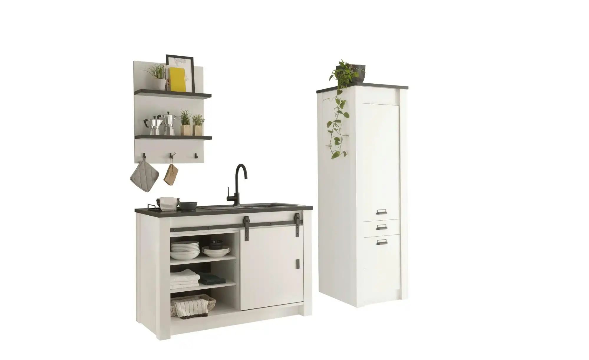 Küchenzeile Set 3-teilig Soft Close  Sintra ¦ weiß ¦ Maße (cm): B: 133 H: 9 günstig online kaufen