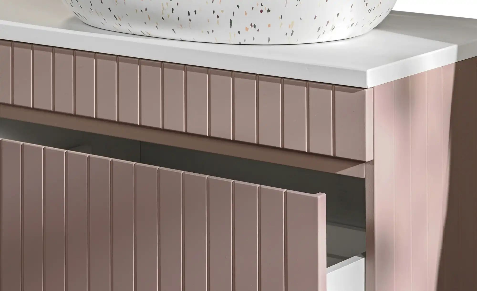 Thumbnail - Waschtischkombination  Idasee ¦ rosa/pink ¦ Maße (cm): B: 80,6 H: 59,2 T: 46.5 Schränke > Badschränke > Waschbecken-unte...