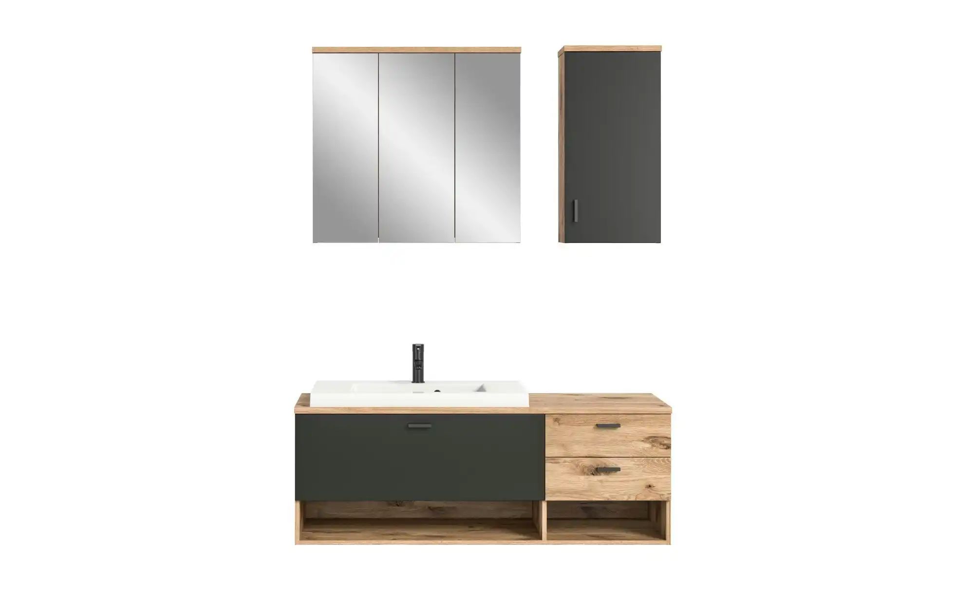 Badkombination  Grabowsee ¦ holzfarben ¦ Maße (cm): B: 140 H: 192 T: 48.0 S günstig online kaufen