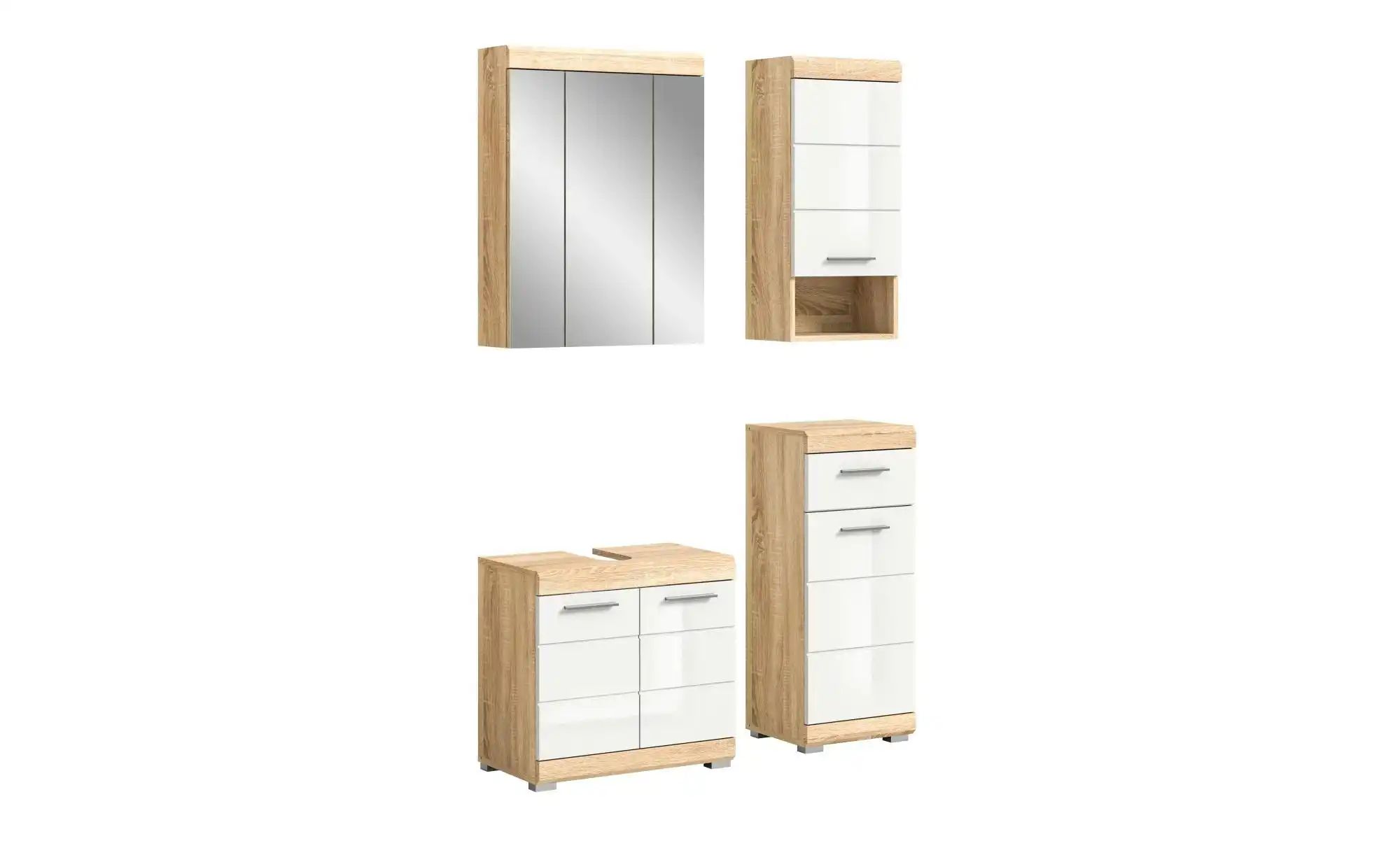 Badmöbel-Set SCHLOONSEE  4 teilig  bestehend aus: Waschbeckenunterschrank günstig online kaufen