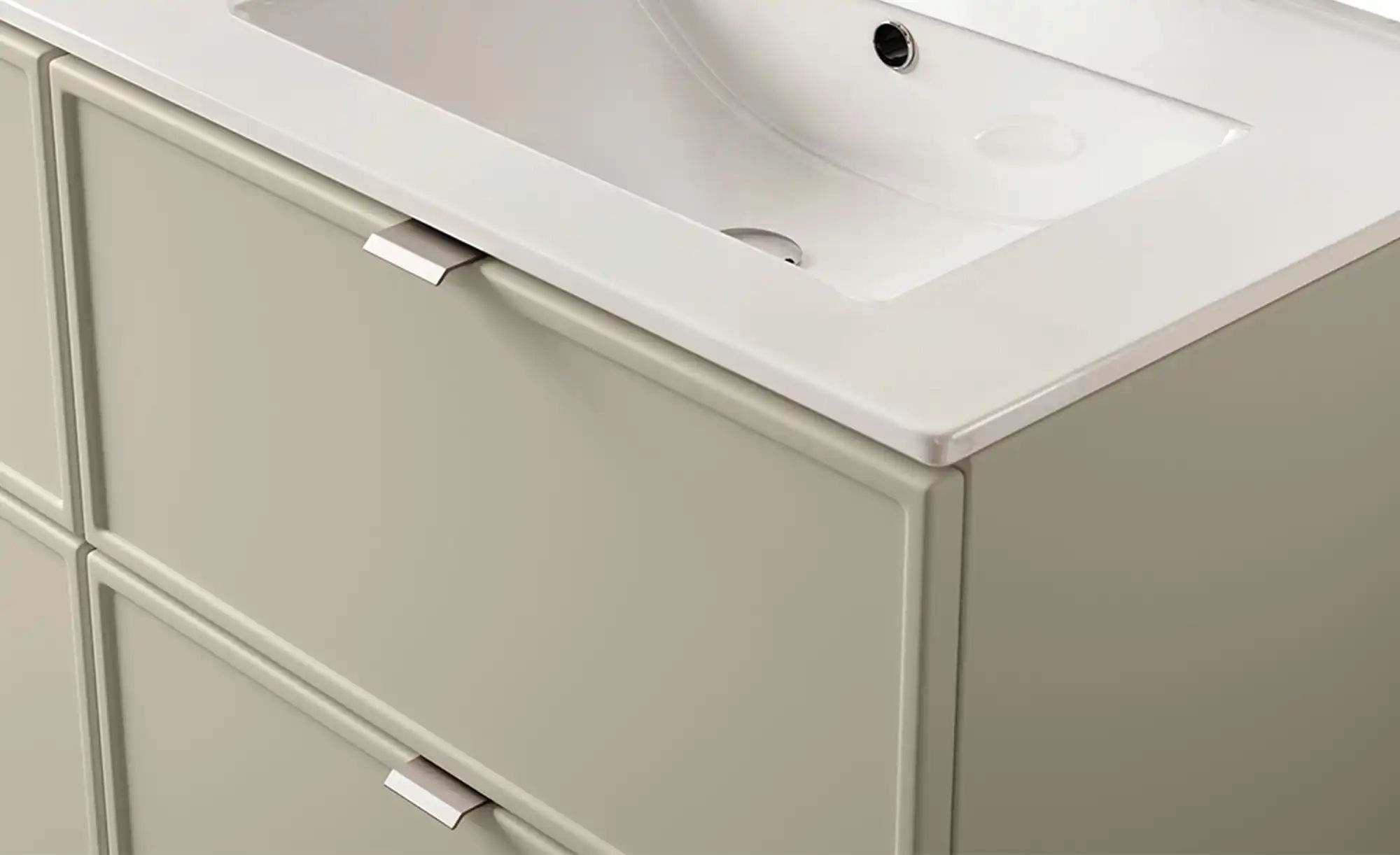 Thumbnail - Waschtischkombination  Behler See ¦ beige ¦ Maße (cm): B: 121 H: 58,7 T: 46.0 Schränke > Badschränke > Komplett-Badkombi...