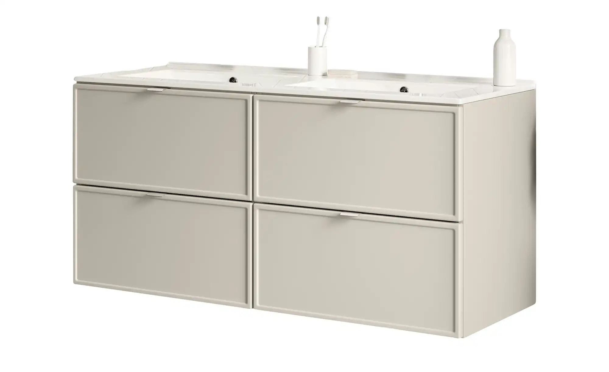 Waschtischkombination  Behler See ¦ beige ¦ Maße (cm): B: 121 H: 58,7 T: 46 günstig online kaufen