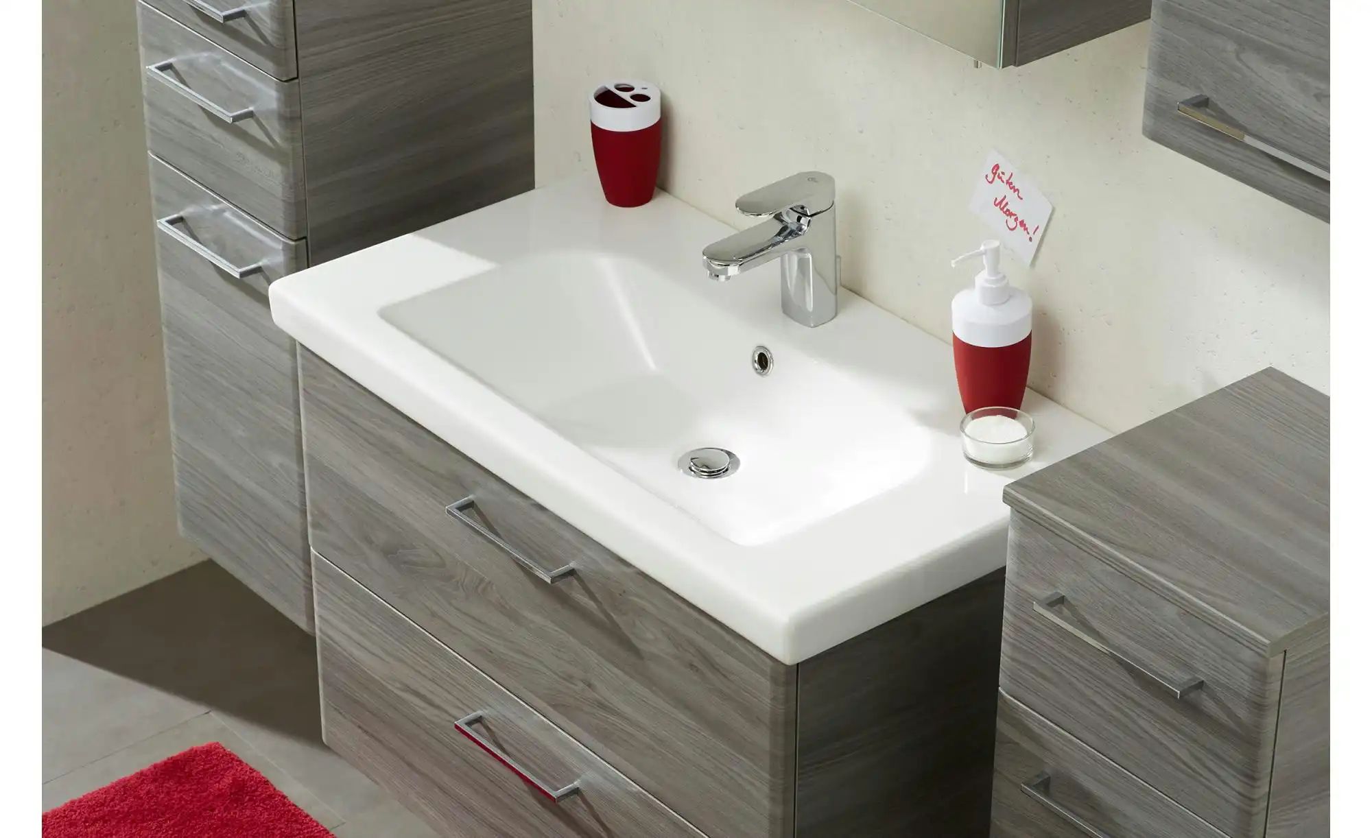 Thumbnail - Badkombination  Dabeler See ¦ holzfarben ¦ Maße (cm): B: 112 H: 200 Schränke > Badschränke > Komplett-Badkombinationen -...