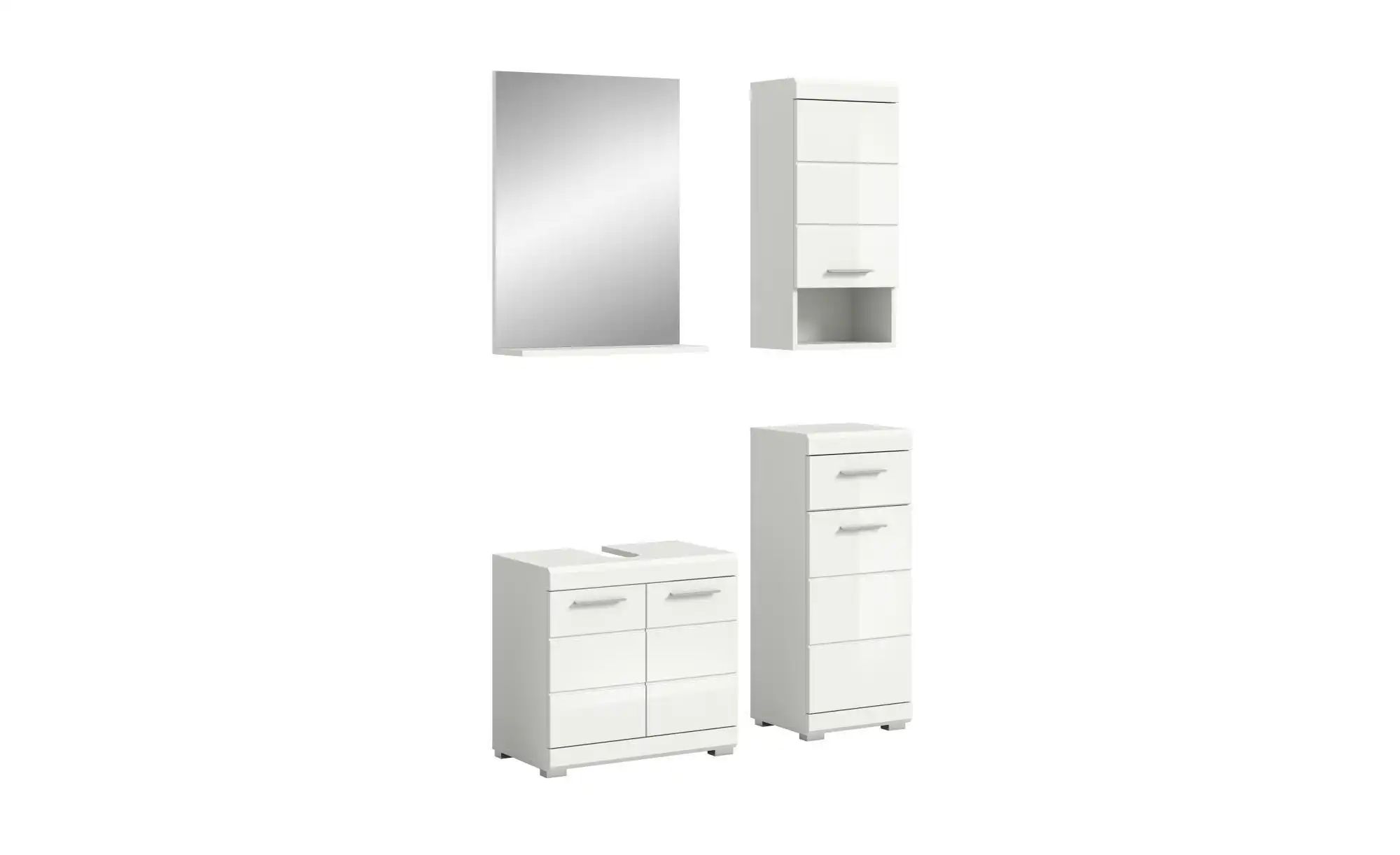 Thumbnail - Badmöbel-Set SCHLOONSEE  4 teilig  bestehend aus: Waschbeckenunterschrank  Spiegel  Unterschrank  Hängeschrank  Schloons...