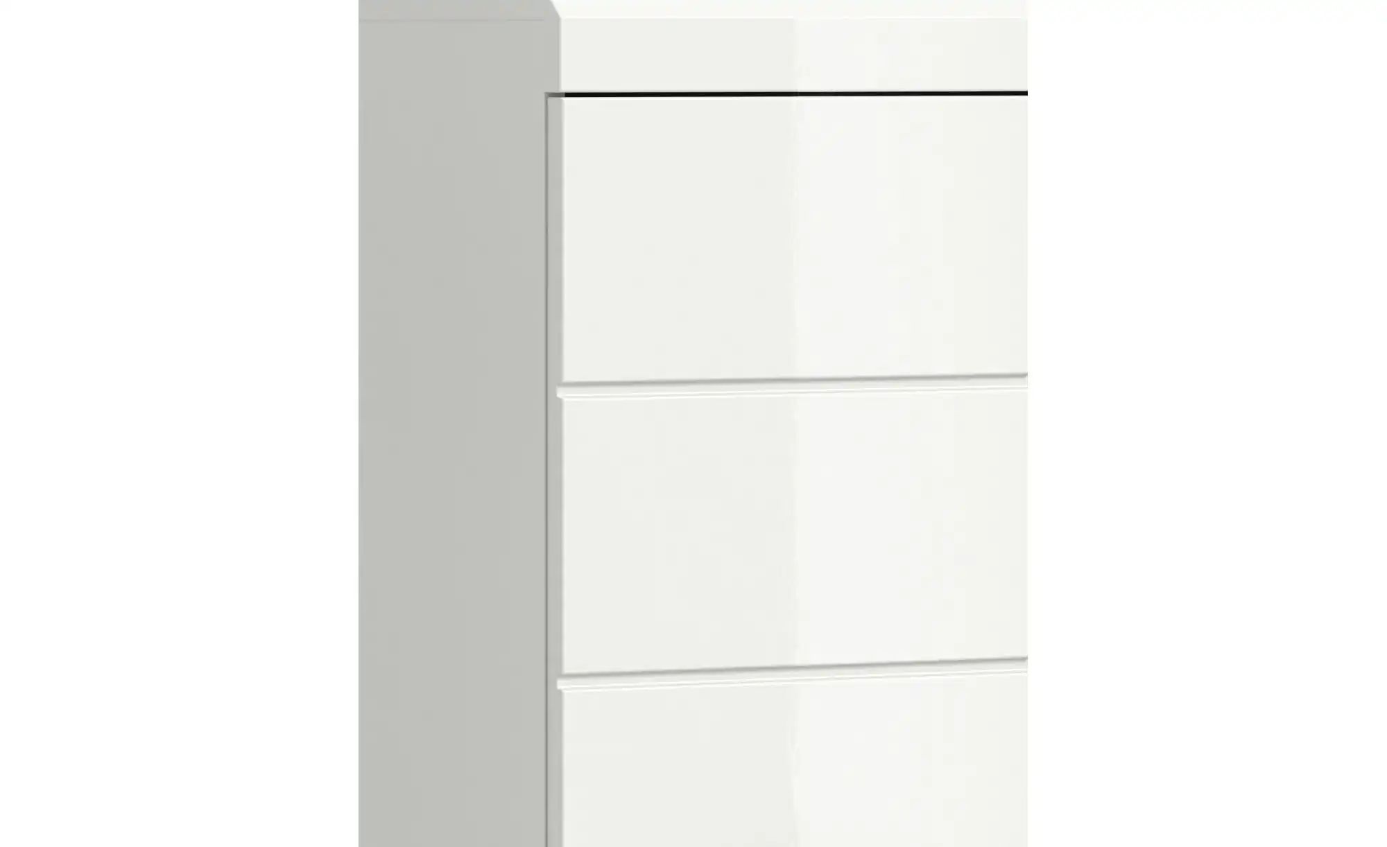 Thumbnail - Badmöbel-Set SCHLOONSEE  3 teilig  bestehend aus: Hochschrank  Waschbeckenunterschrank  Spiegel  Schloonsee ¦ weiß ¦ Maß...