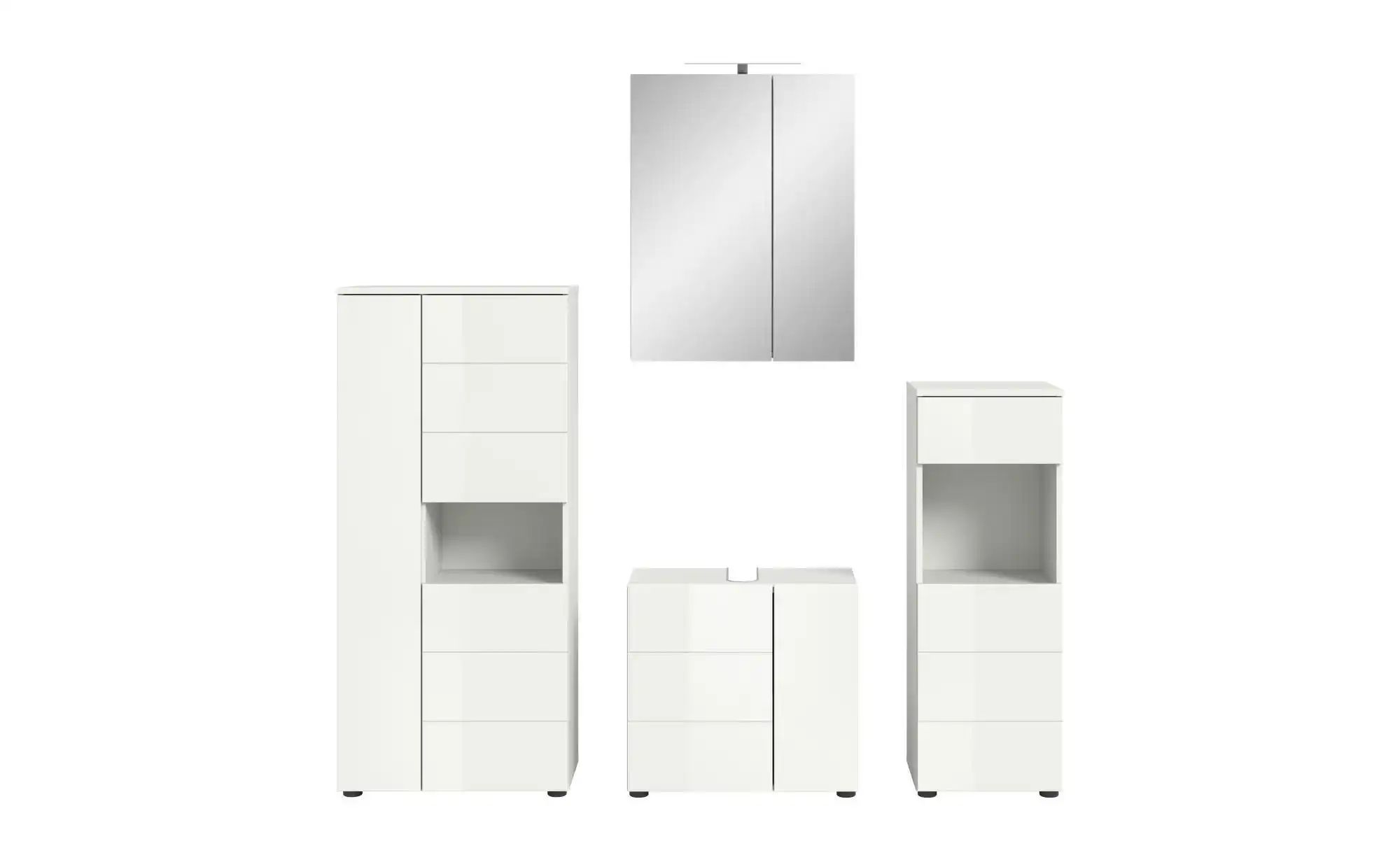Badkombination   ¦ weiß ¦ Maße (cm): B: 188 H: 190 Schränke > Badschränke > günstig online kaufen