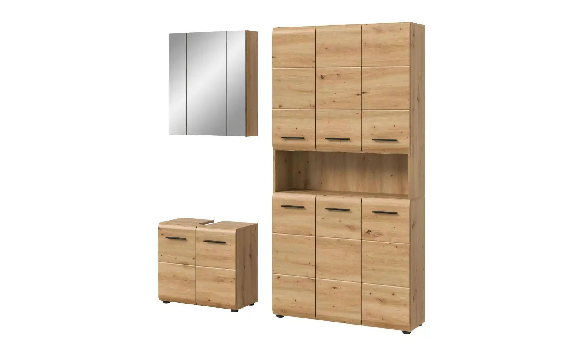 Badkombination   ¦ holzfarben ¦ Maße (cm): B: 165 H: 185 Schränke > Badschr günstig online kaufen