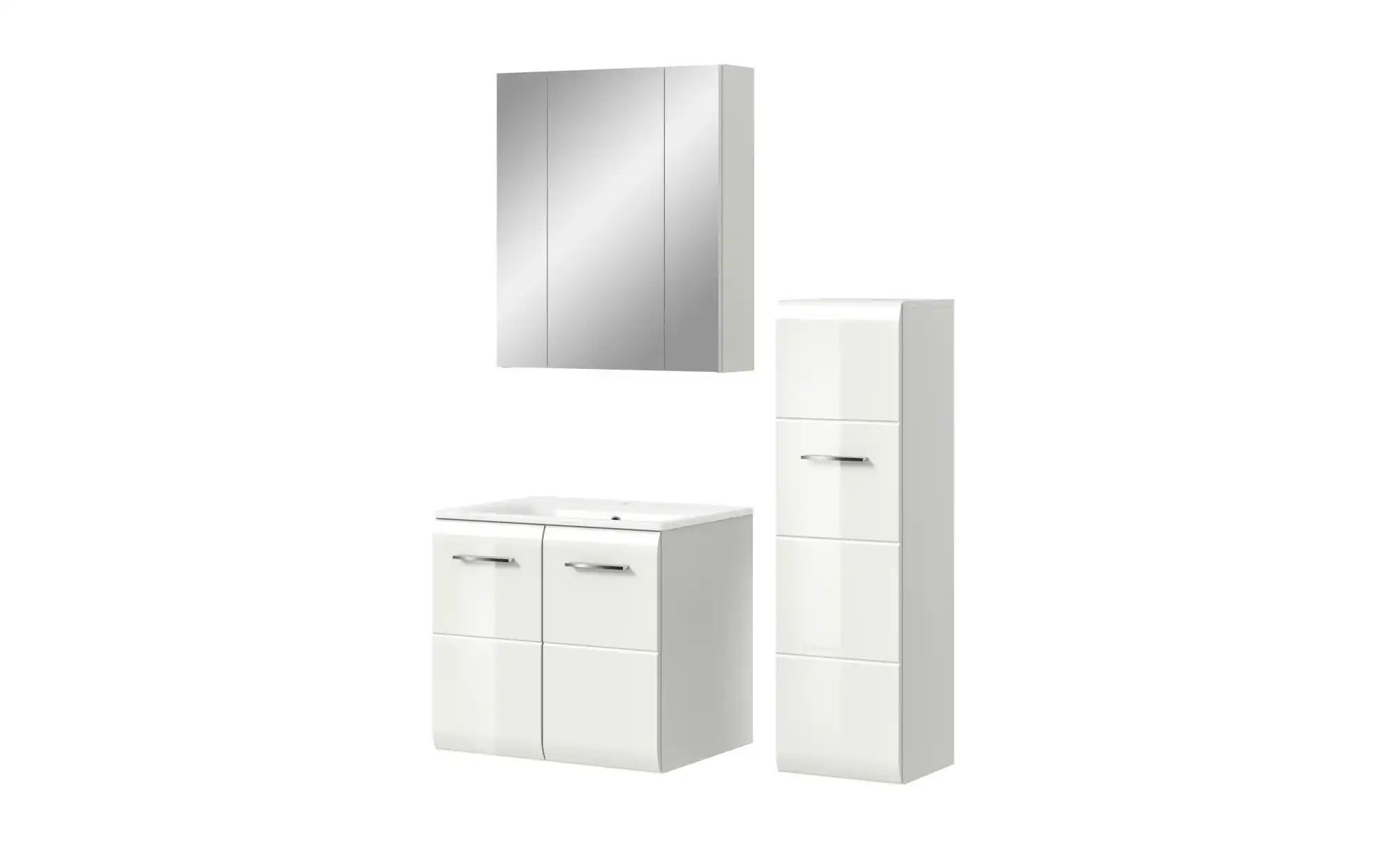 Badkombination  Igelsbachsee ¦ weiß ¦ Maße (cm): B: 105 H: 185 Schränke > B günstig online kaufen