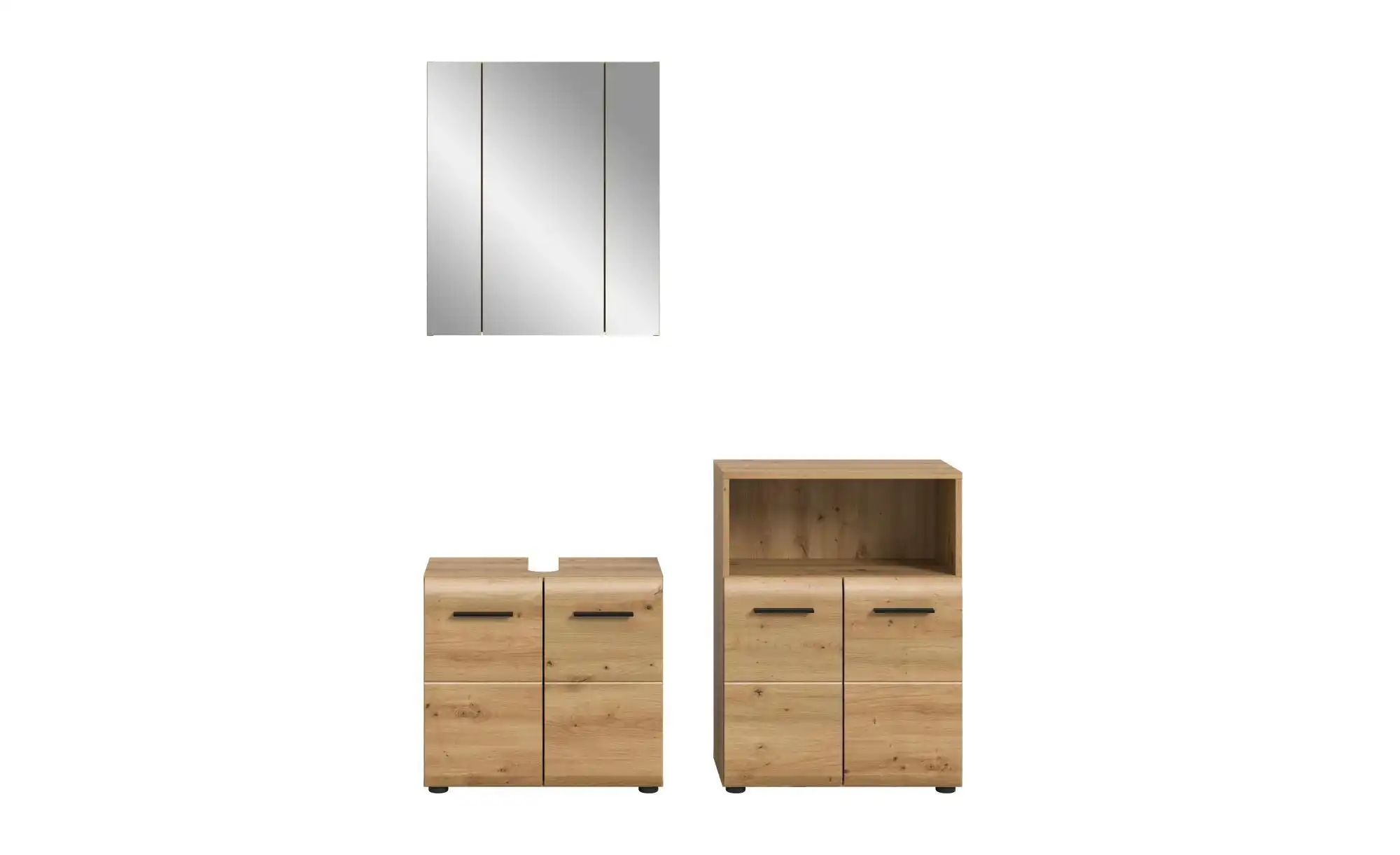 Badkombination   ¦ holzfarben ¦ Maße (cm): B: 135 H: 185 Schränke > Badschr günstig online kaufen