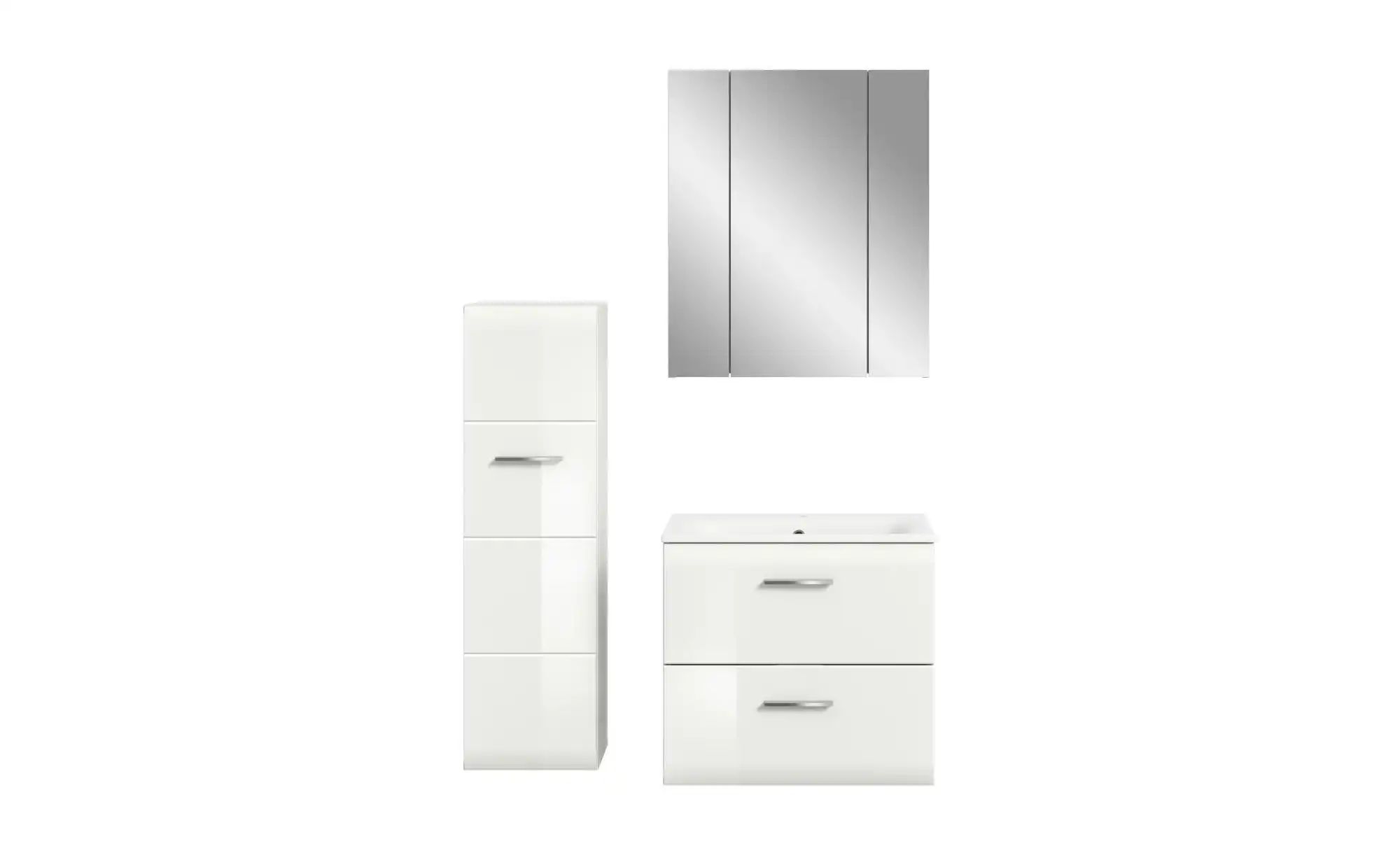 Badkombination  Igelsbachsee ¦ weiß ¦ Maße (cm): B: 105 H: 185 Schränke > B günstig online kaufen