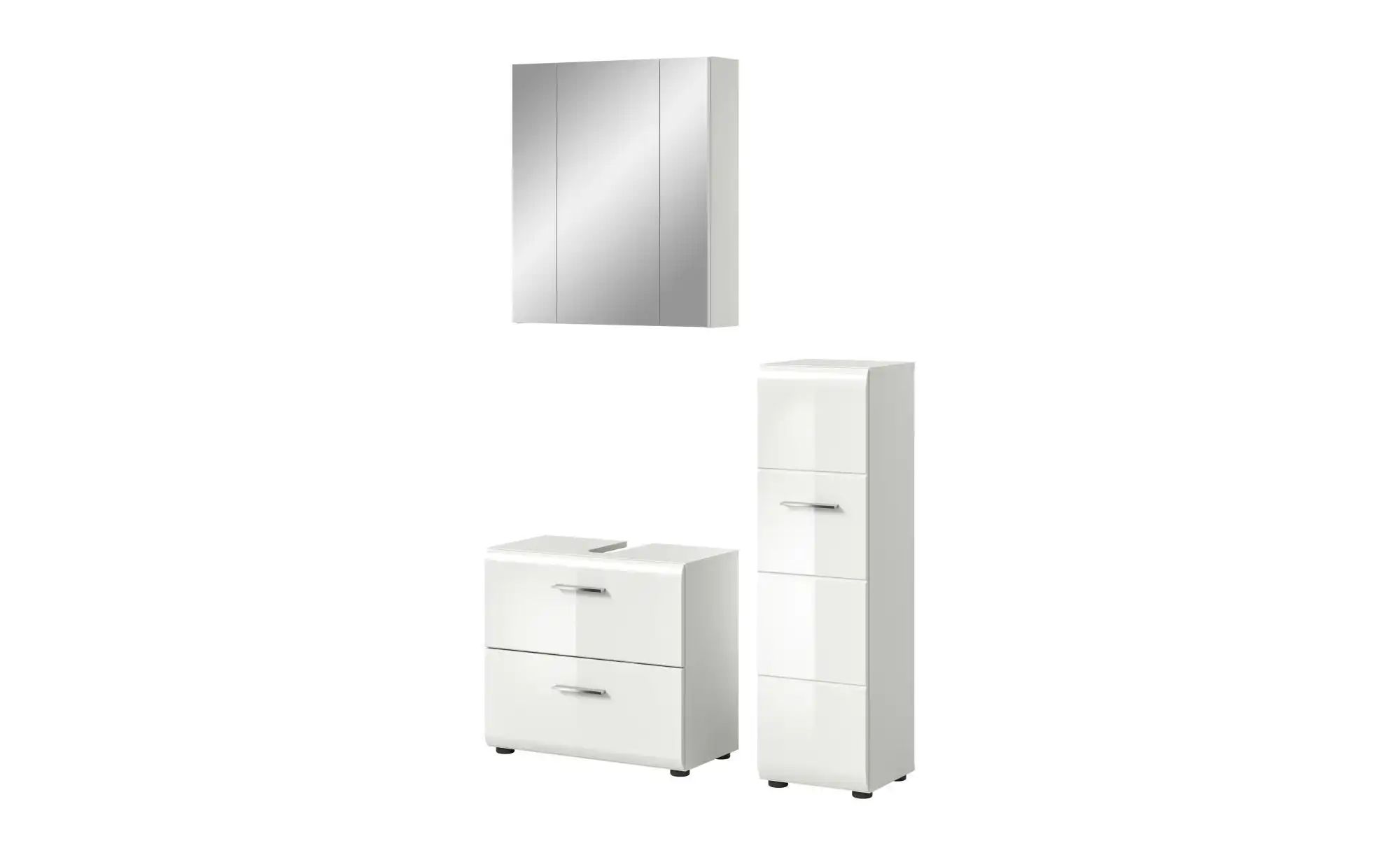 Badkombination  Igelsbachsee ¦ weiß ¦ Maße (cm): B: 105 H: 185 Schränke > B günstig online kaufen