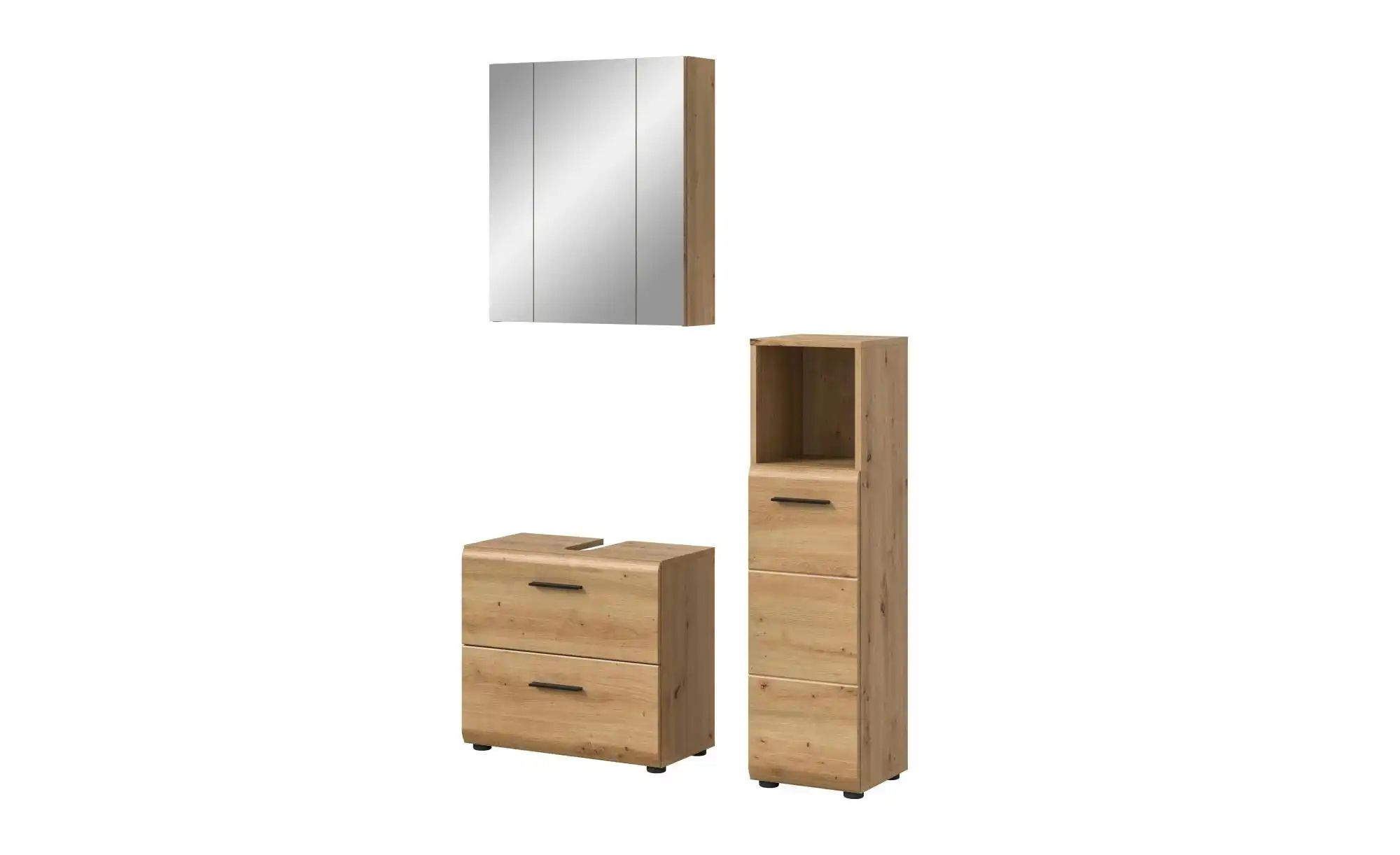 Badkombination   ¦ holzfarben ¦ Maße (cm): B: 105 H: 185 Schränke > Badschr günstig online kaufen