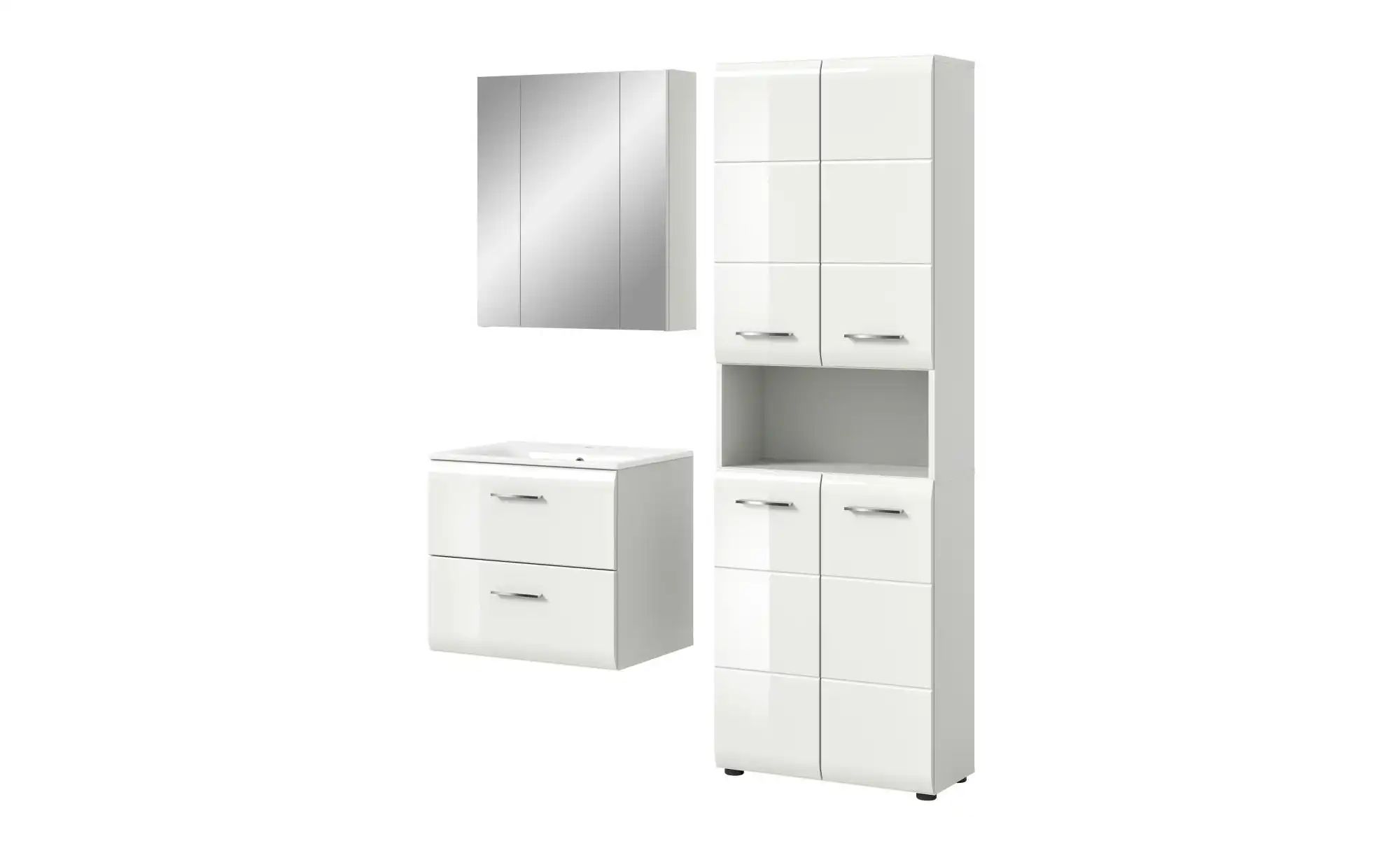 Badkombination  Igelsbachsee ¦ weiß ¦ Maße (cm): B: 135 H: 185 Schränke > B günstig online kaufen