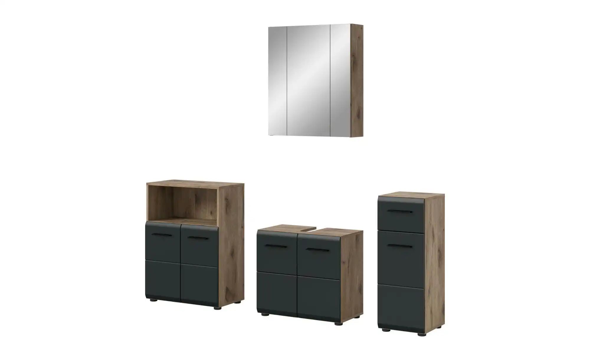 Badkombination   ¦ holzfarben ¦ Maße (cm): B: 180 H: 185 Schränke > Badschr günstig online kaufen