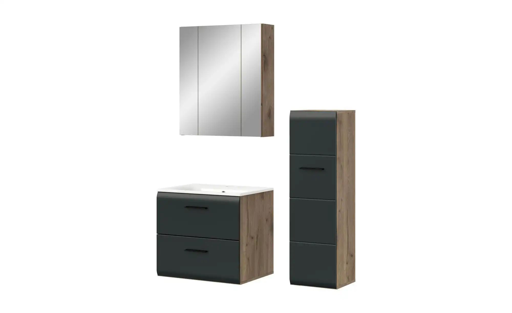 Badkombination   ¦ holzfarben ¦ Maße (cm): B: 105 H: 185 Schränke > Badschr günstig online kaufen