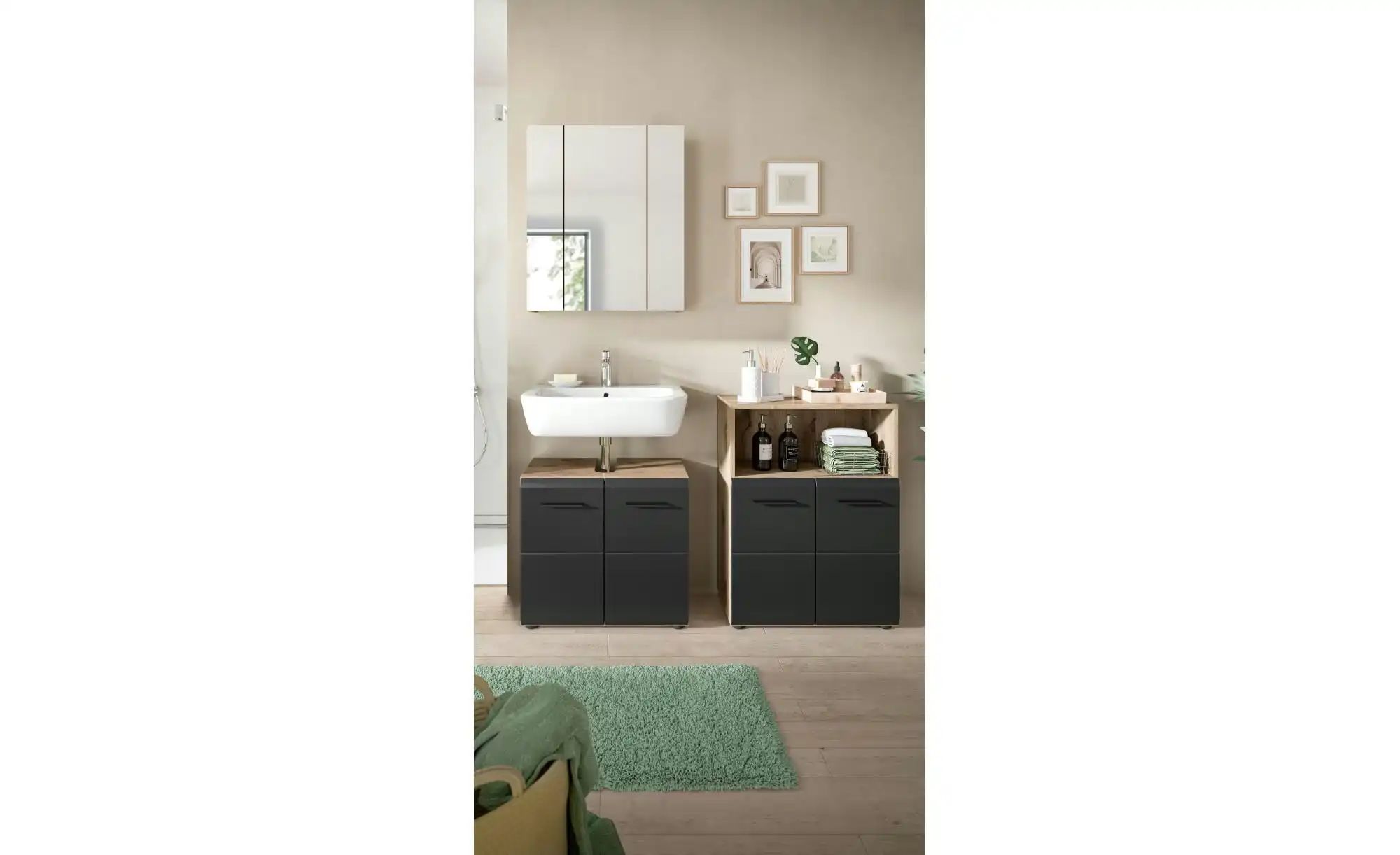 Badkombination  Igelsbachsee ¦ holzfarben ¦ Maße (cm): B: 135 H: 185 Schrän günstig online kaufen