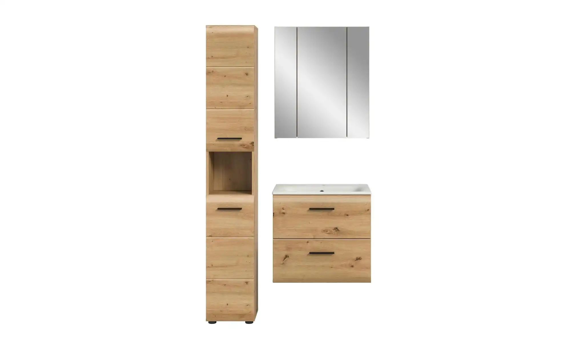 Badkombination  Igelsbachsee ¦ holzfarben ¦ Maße (cm): B: 105 H: 185 Schrän günstig online kaufen