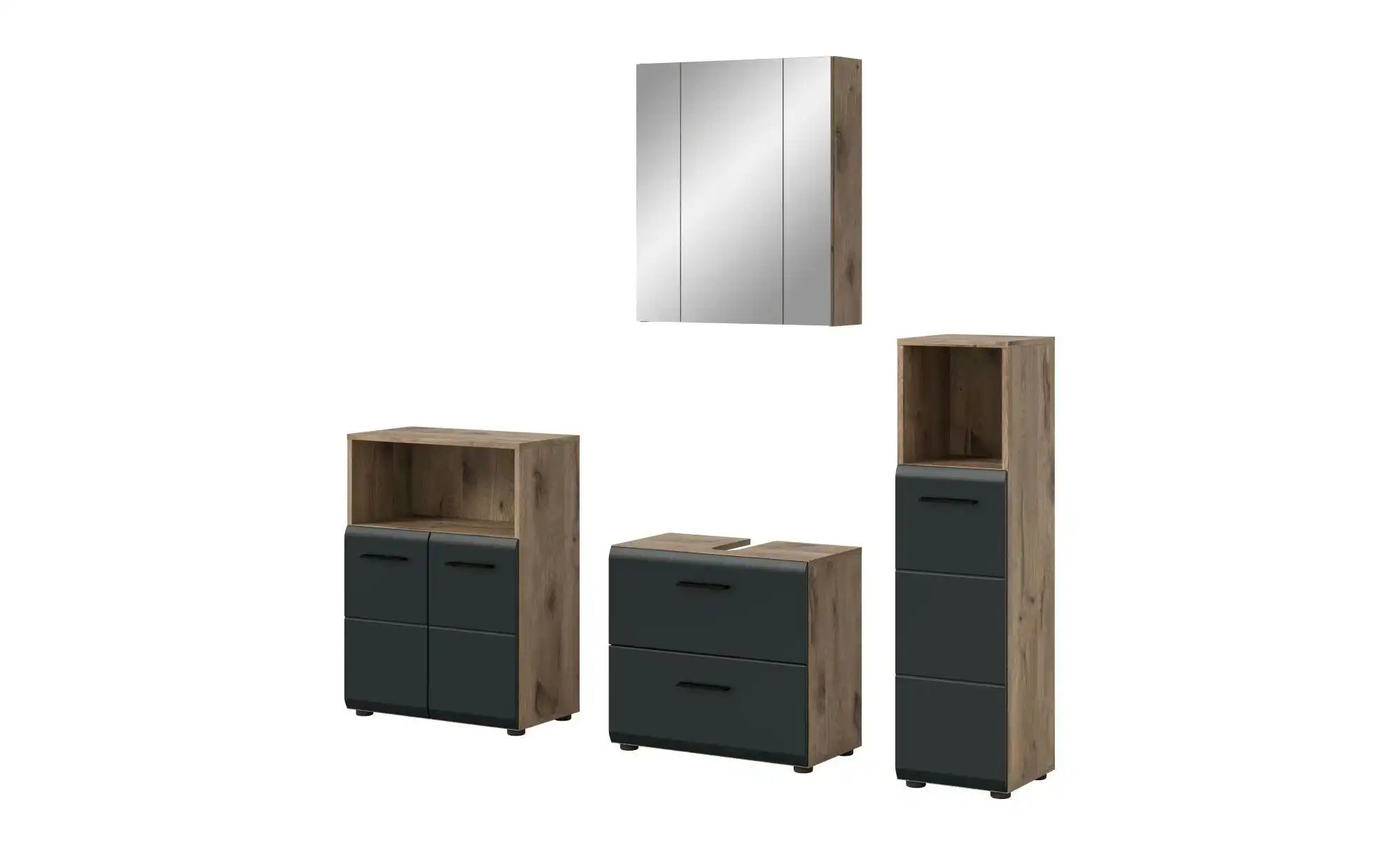 Badkombination   ¦ holzfarben ¦ Maße (cm): B: 180 H: 185 Schränke > Badschr günstig online kaufen