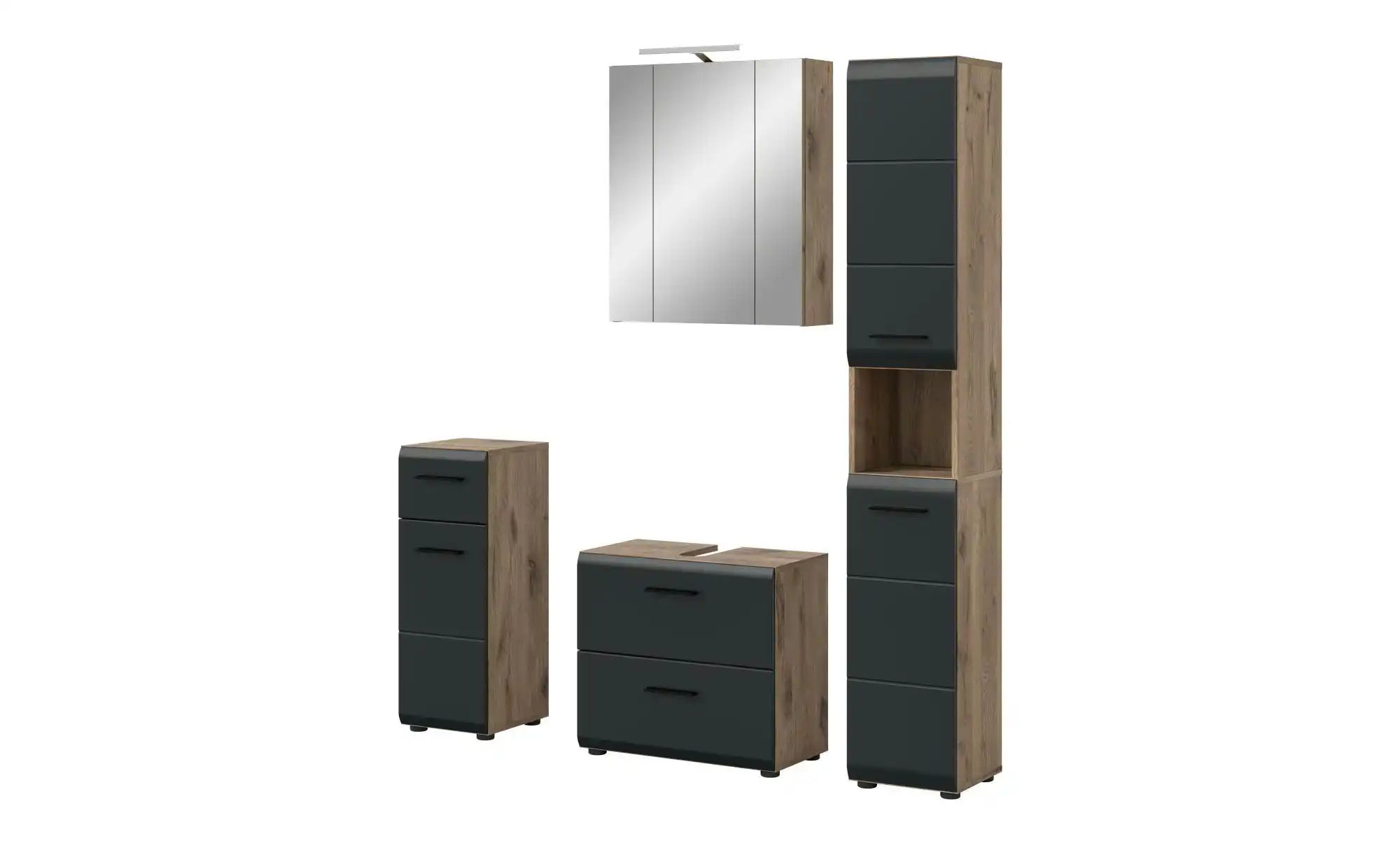 Badkombination   ¦ holzfarben ¦ Maße (cm): B: 150 H: 185 Schränke > Badschr günstig online kaufen