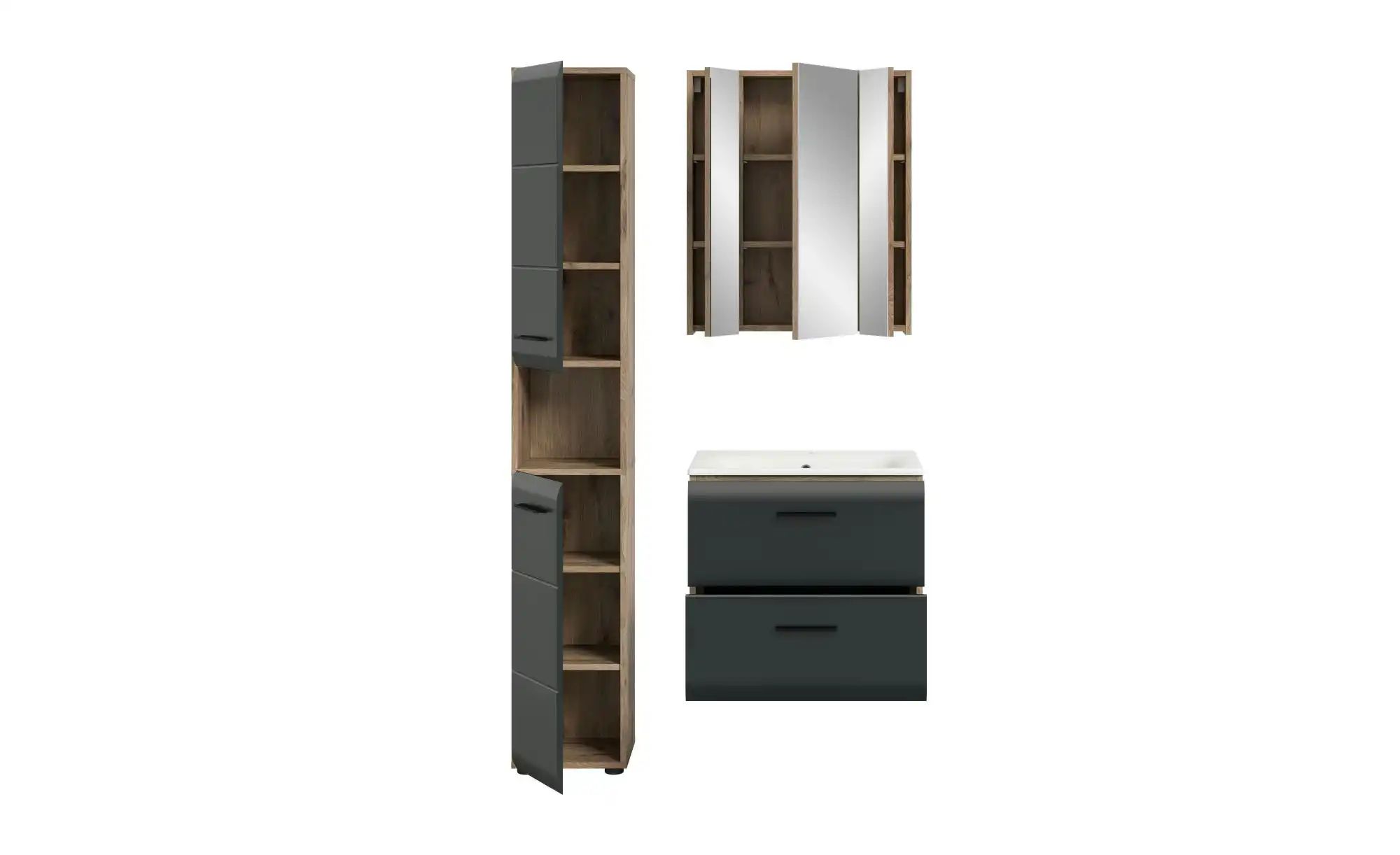 Thumbnail - Badkombination  Igelsbachsee ¦ holzfarben ¦ Maße (cm): B: 105 H: 185 Schränke > Badschränke > Komplett-Badkombinationen ...