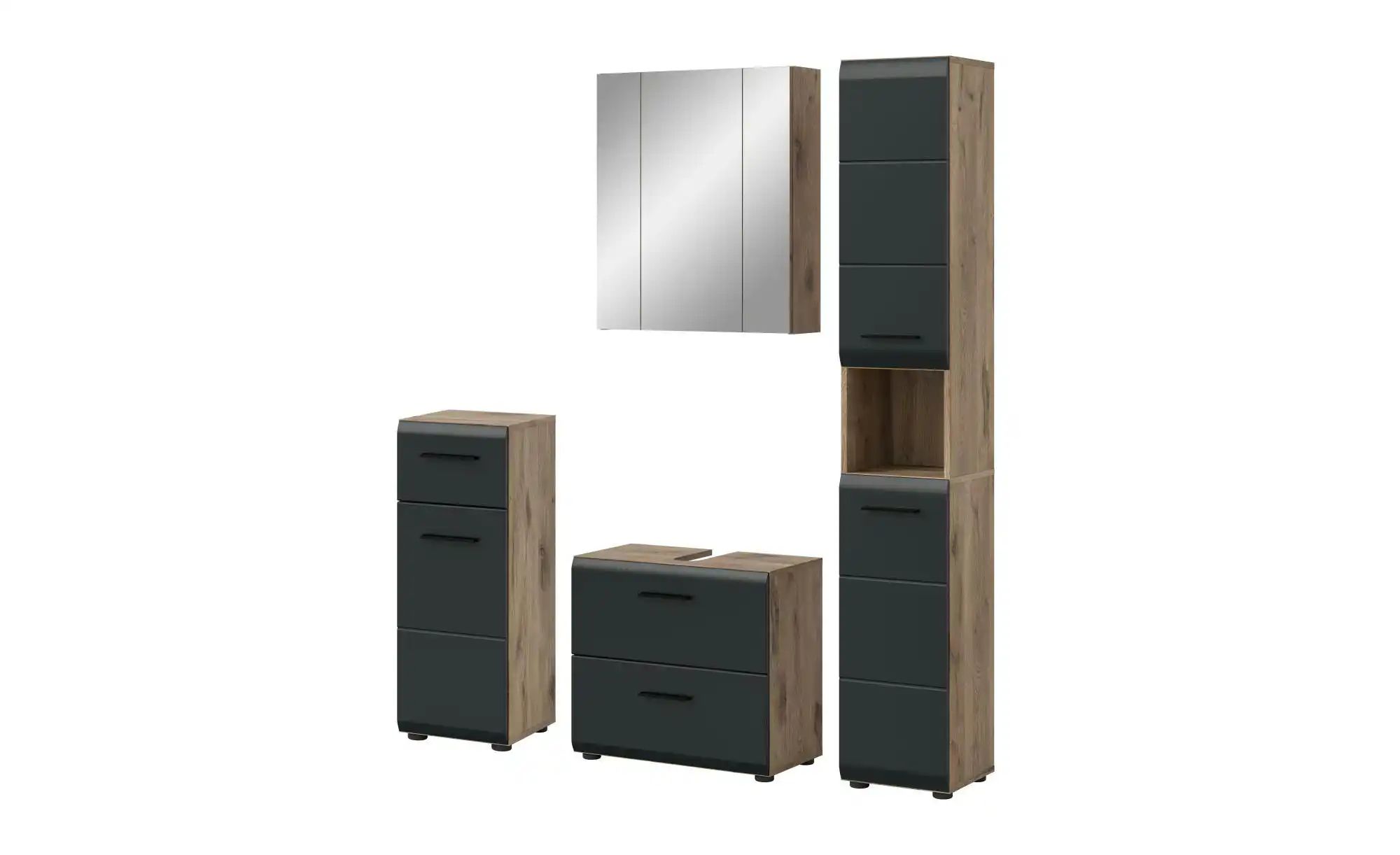 Badkombination   ¦ holzfarben ¦ Maße (cm): B: 150 H: 185 Schränke > Badschr günstig online kaufen