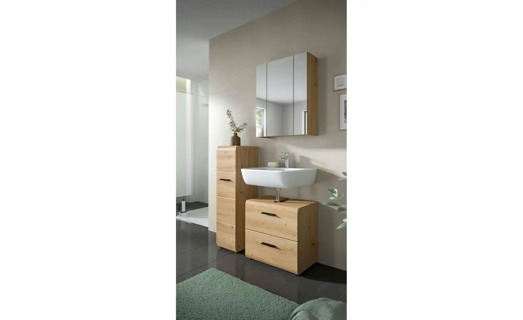 Badkombination  Igelsbachsee ¦ holzfarben ¦ Maße (cm): B: 105 H: 185 Schrän günstig online kaufen