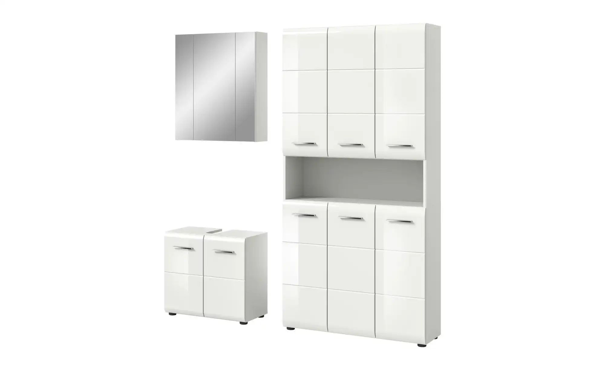 Badkombination   ¦ weiß ¦ Maße (cm): B: 165 H: 185 Schränke > Badschränke > günstig online kaufen