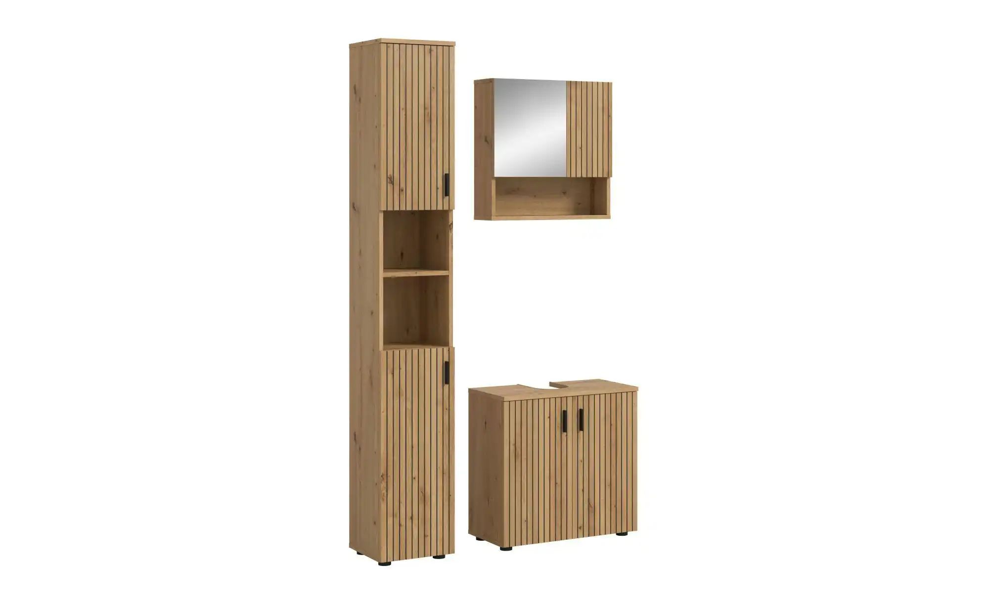 Badkombination   ¦ holzfarben ¦ Maße (cm): B: 105 H: 192 Schränke > Badschr günstig online kaufen