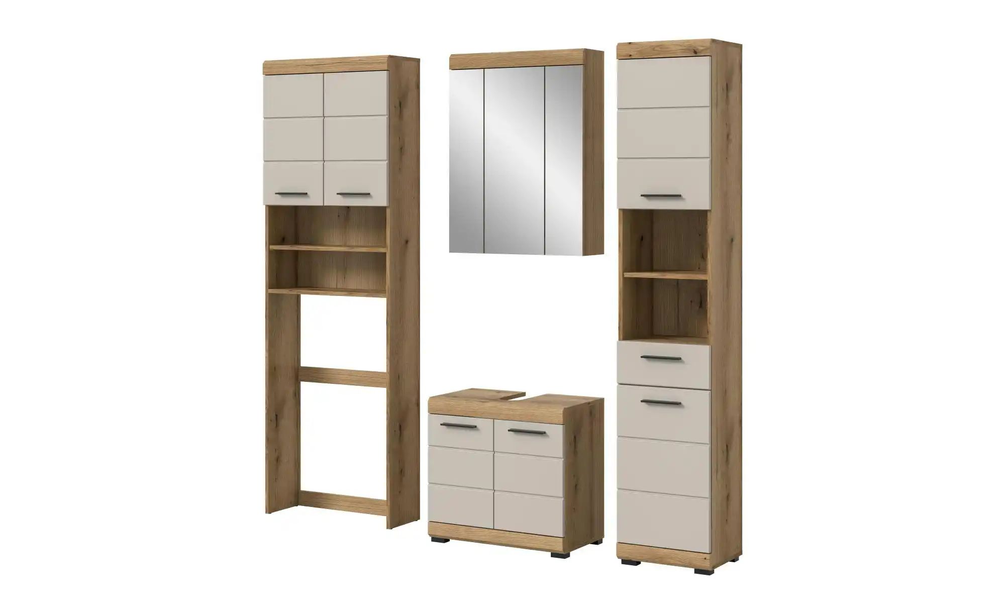 Badkombination   ¦ holzfarben ¦ Maße (cm): B: 190 H: 191 Schränke > Badschr günstig online kaufen