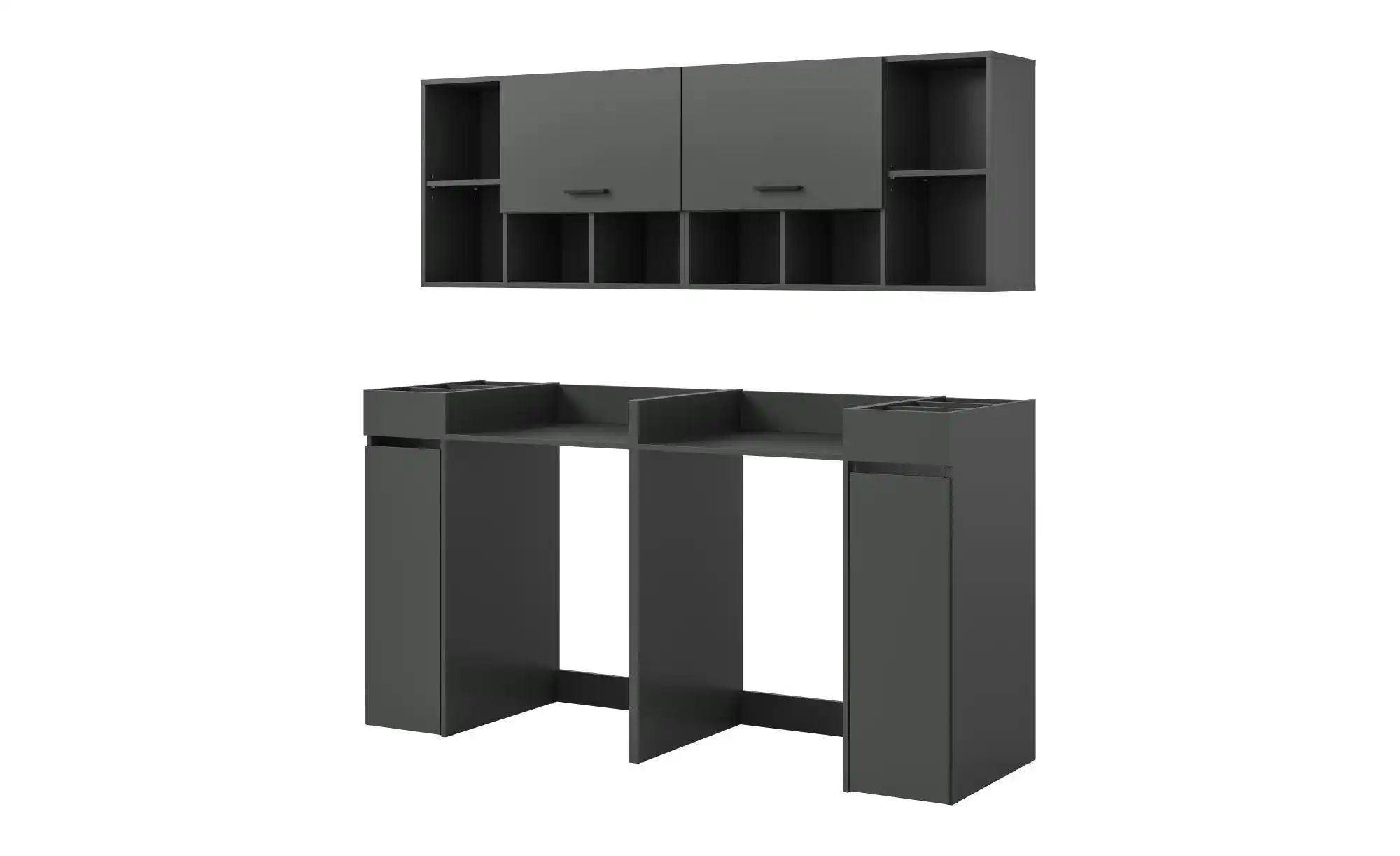 Waschmaschinenumbau Set   ¦ grau ¦ Maße (cm): B: 190 H: 195 Schränke > Bads günstig online kaufen