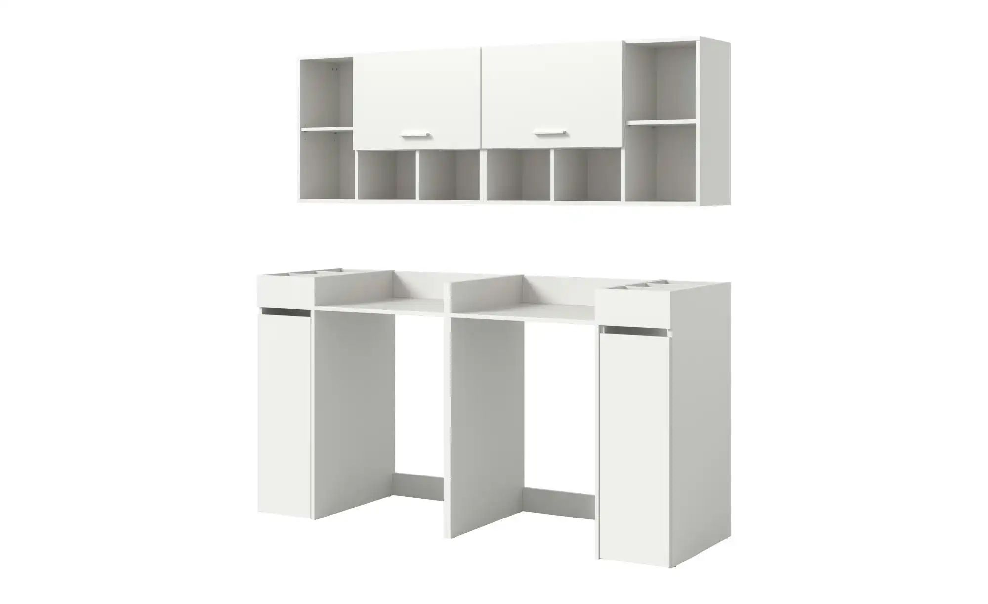 Waschmaschinenumbau Set   ¦ weiß ¦ Maße (cm): B: 190 H: 195 Schränke > Bads günstig online kaufen