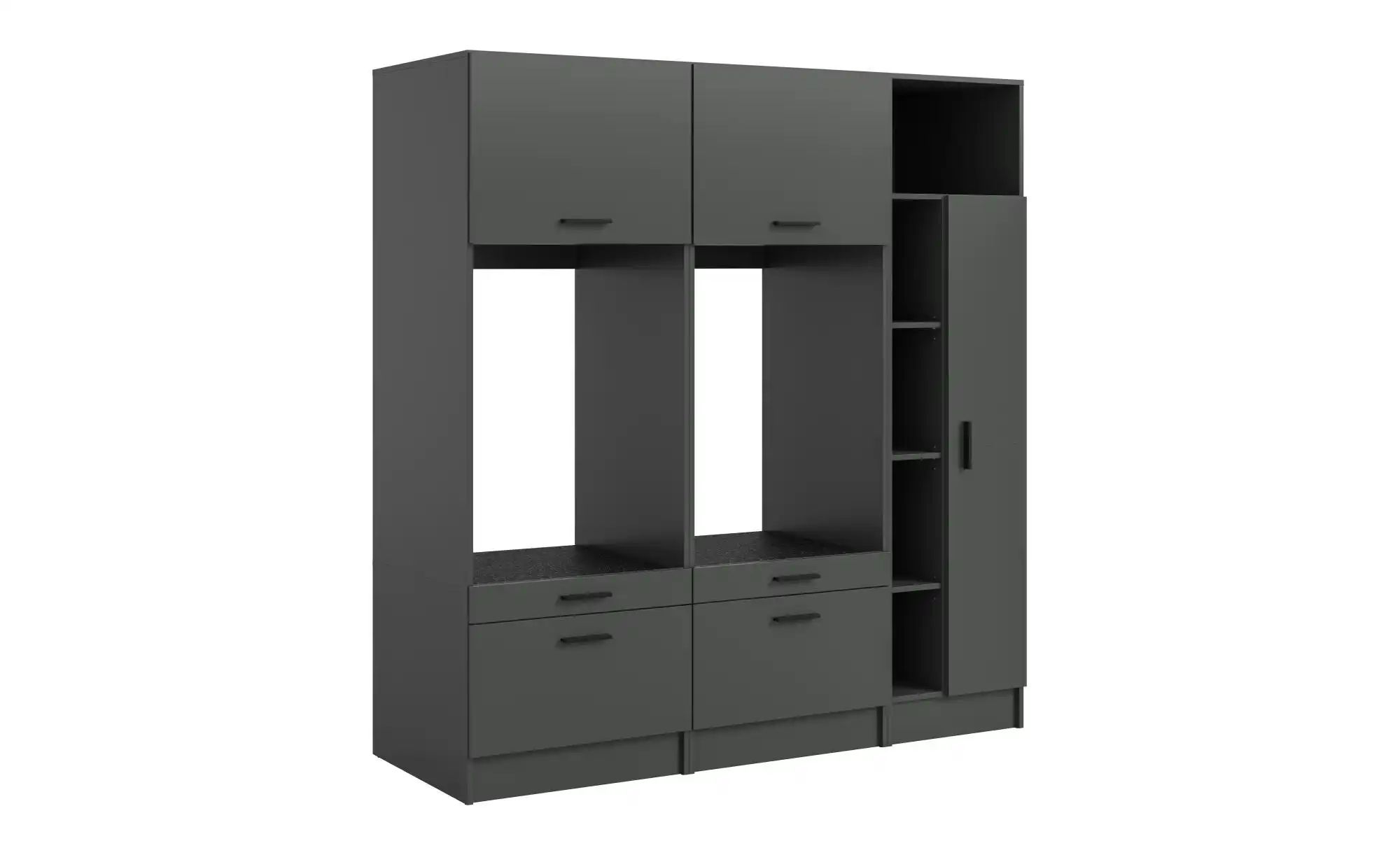 Waschmaschinenumbau Set  Frillensee ¦ grau ¦ Maße (cm): B: 182 H: 195 Schrä günstig online kaufen