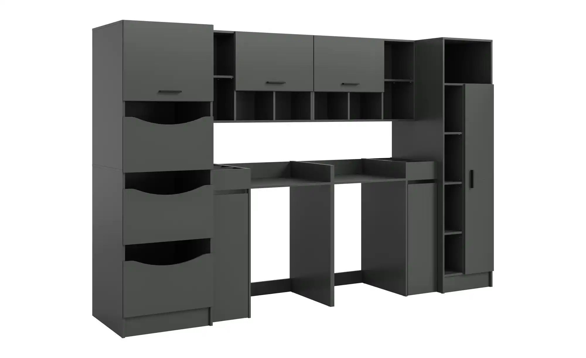 Waschmaschinenumbau Set   ¦ grau ¦ Maße (cm): B: 300 H: 195 Schränke > Bads günstig online kaufen