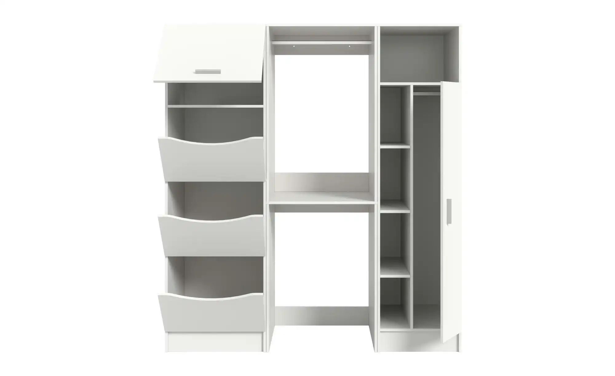 Waschmaschinenumbau Set   ¦ weiß ¦ Maße (cm): B: 176 H: 195 Schränke > Bads günstig online kaufen