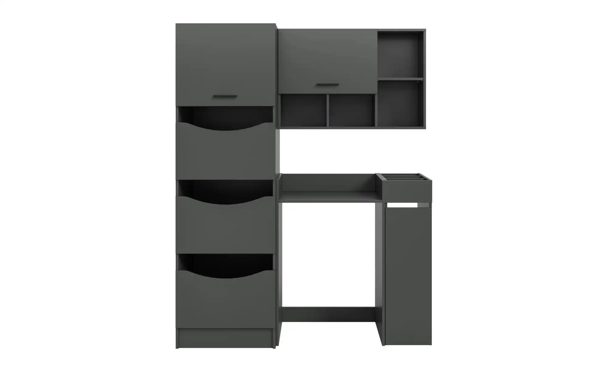 Waschmaschinenumbau Set   ¦ grau ¦ Maße (cm): B: 126 H: 195 Schränke > Bads günstig online kaufen