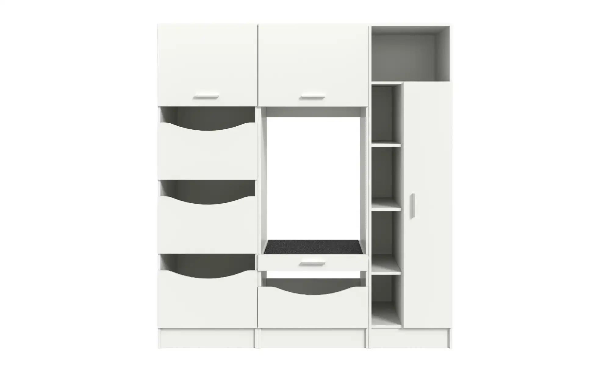 Waschmaschinenumbau Set  Frillensee ¦ weiß ¦ Maße (cm): B: 176 H: 195 Schrä günstig online kaufen