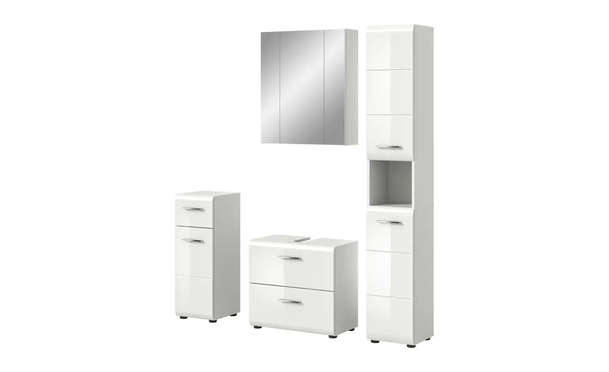 Badkombination   ¦ weiß ¦ Maße (cm): B: 150 H: 185 Schränke > Badschränke > günstig online kaufen